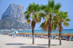 Sandy beach at Calpe