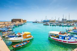 Boats near Crete