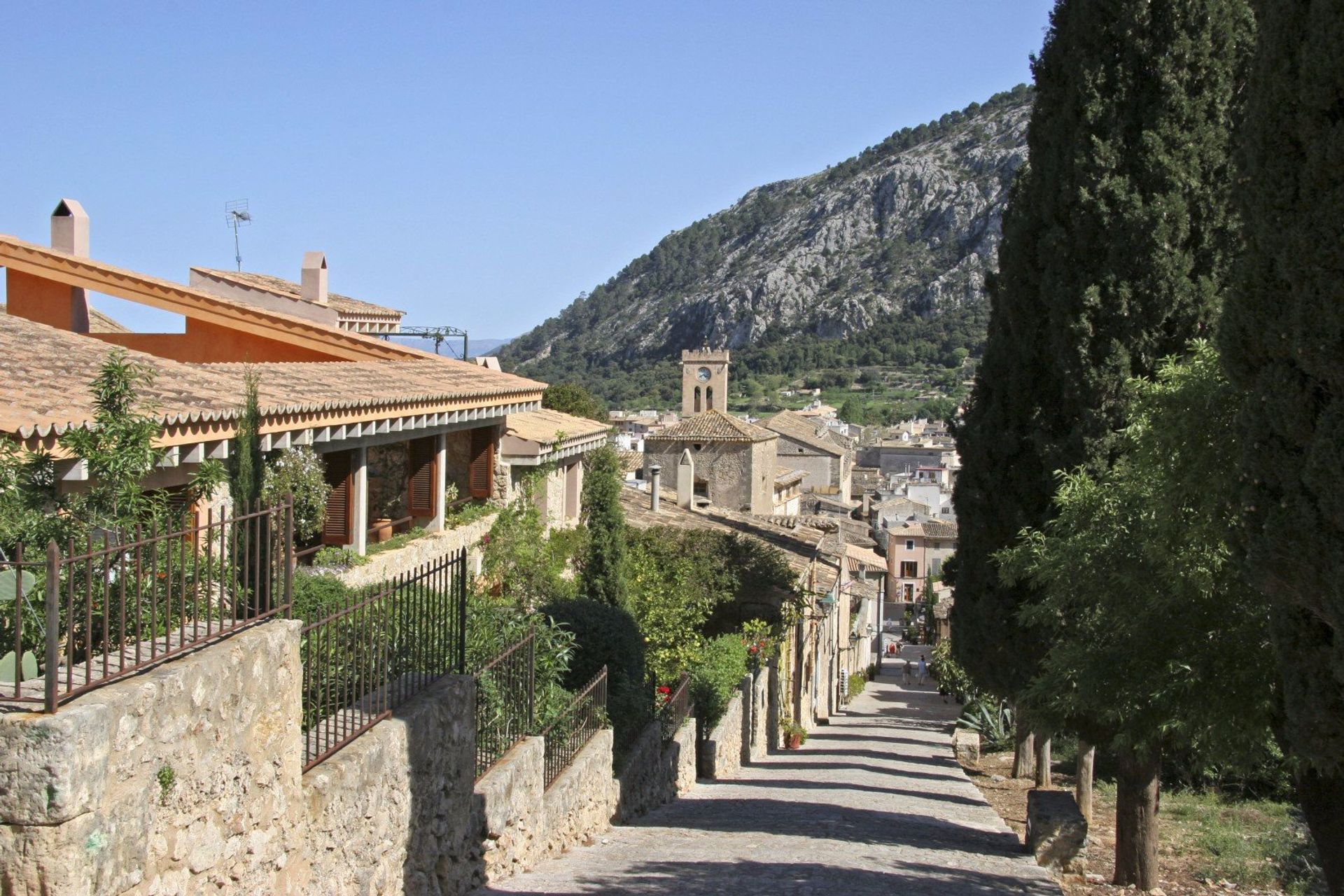 Walkway near the 18th Century church in the heart of the old town square