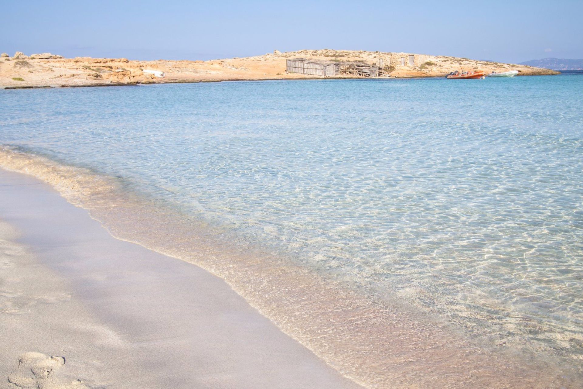 The breathaking seas and sandy coastline of Illetas beach, 9km south-west of Palma