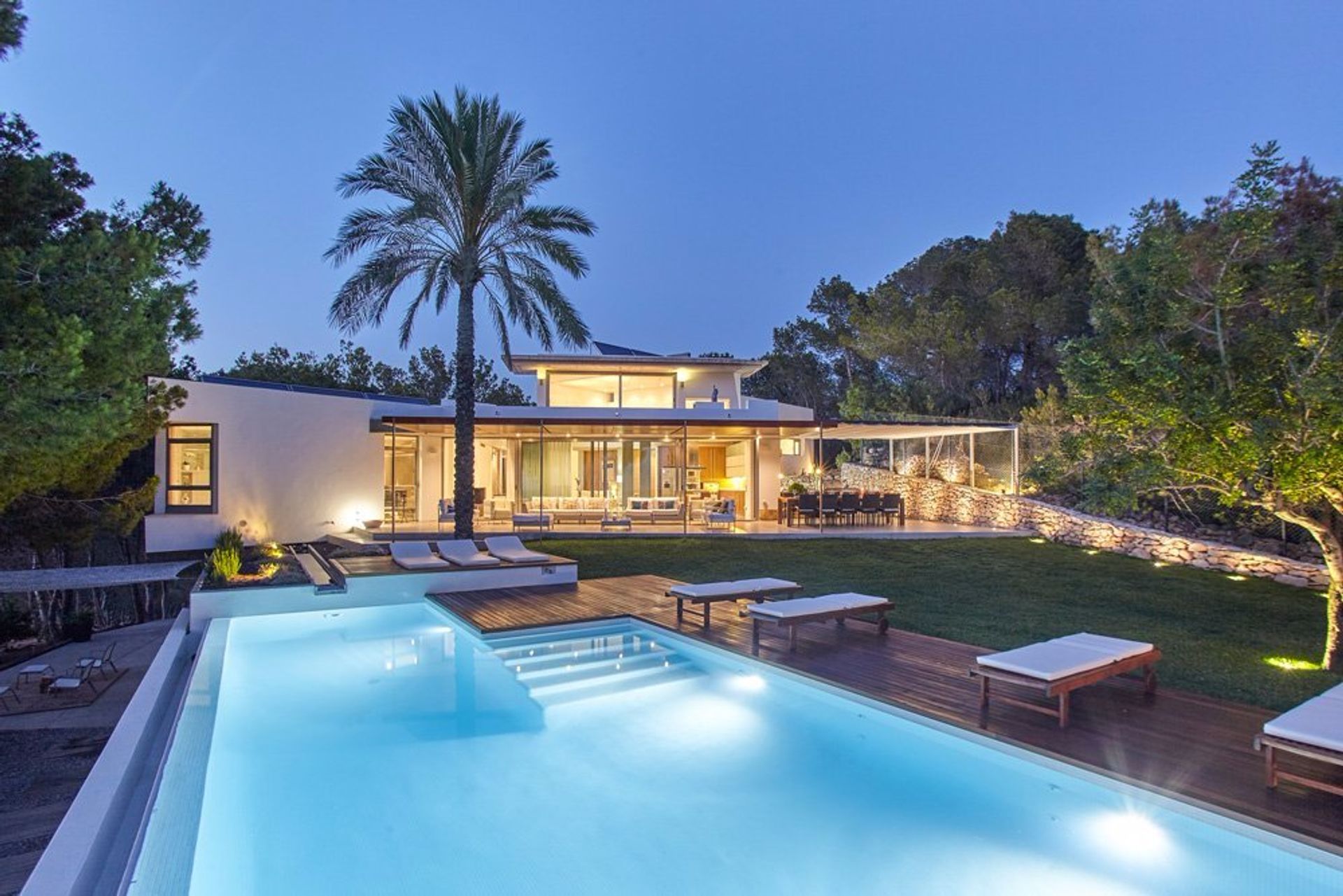 A stunning five bedroom five bathroom villa with a private pool in San Antoni