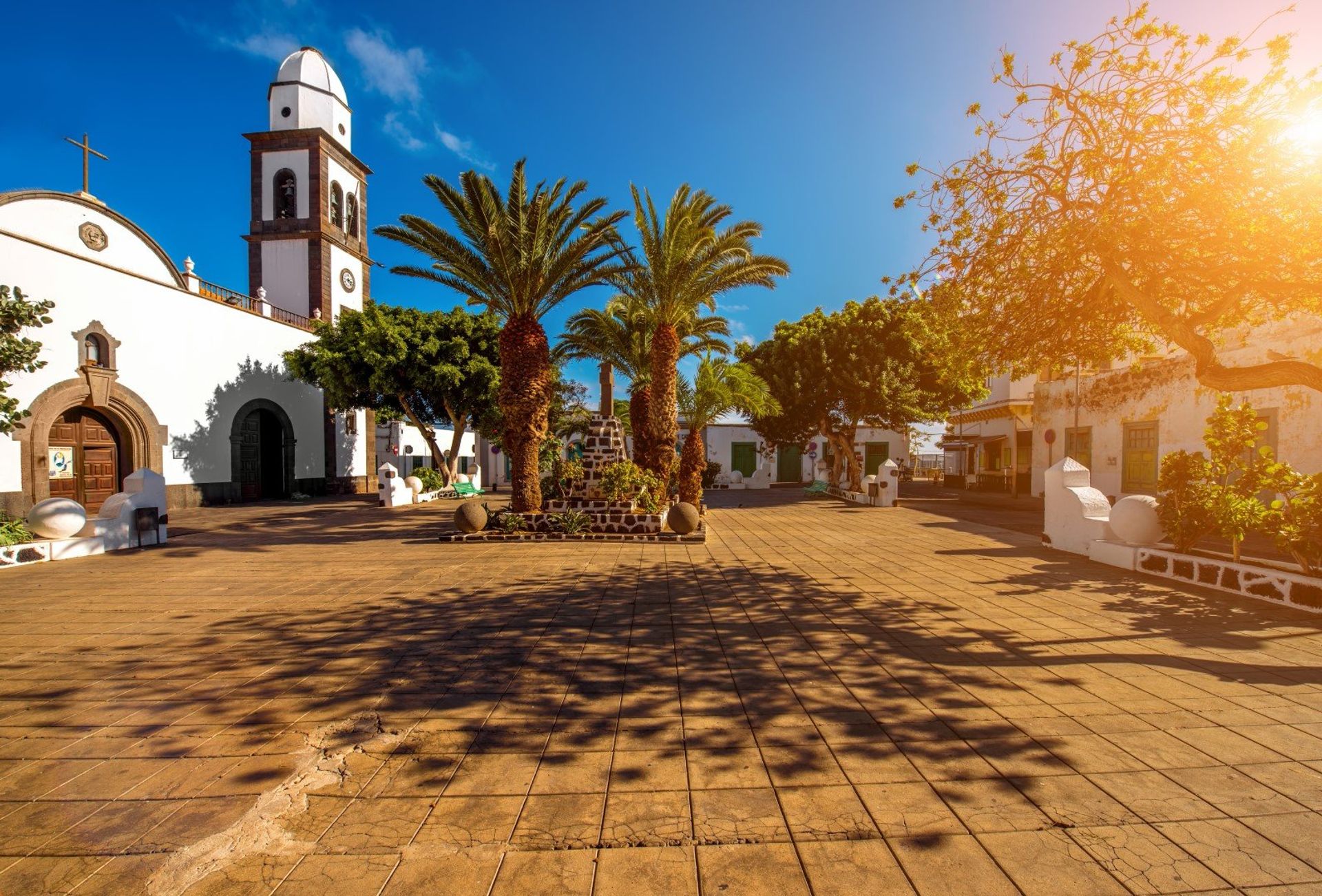 Admire the stunning architecture of San Gines Church in the heart of Arrecife's old town in Lanzarote
