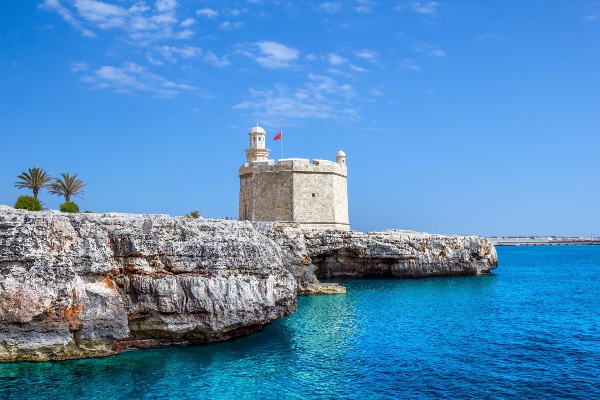 Castell des Sant Nicolau at the port of Ciutadella, western Menorca