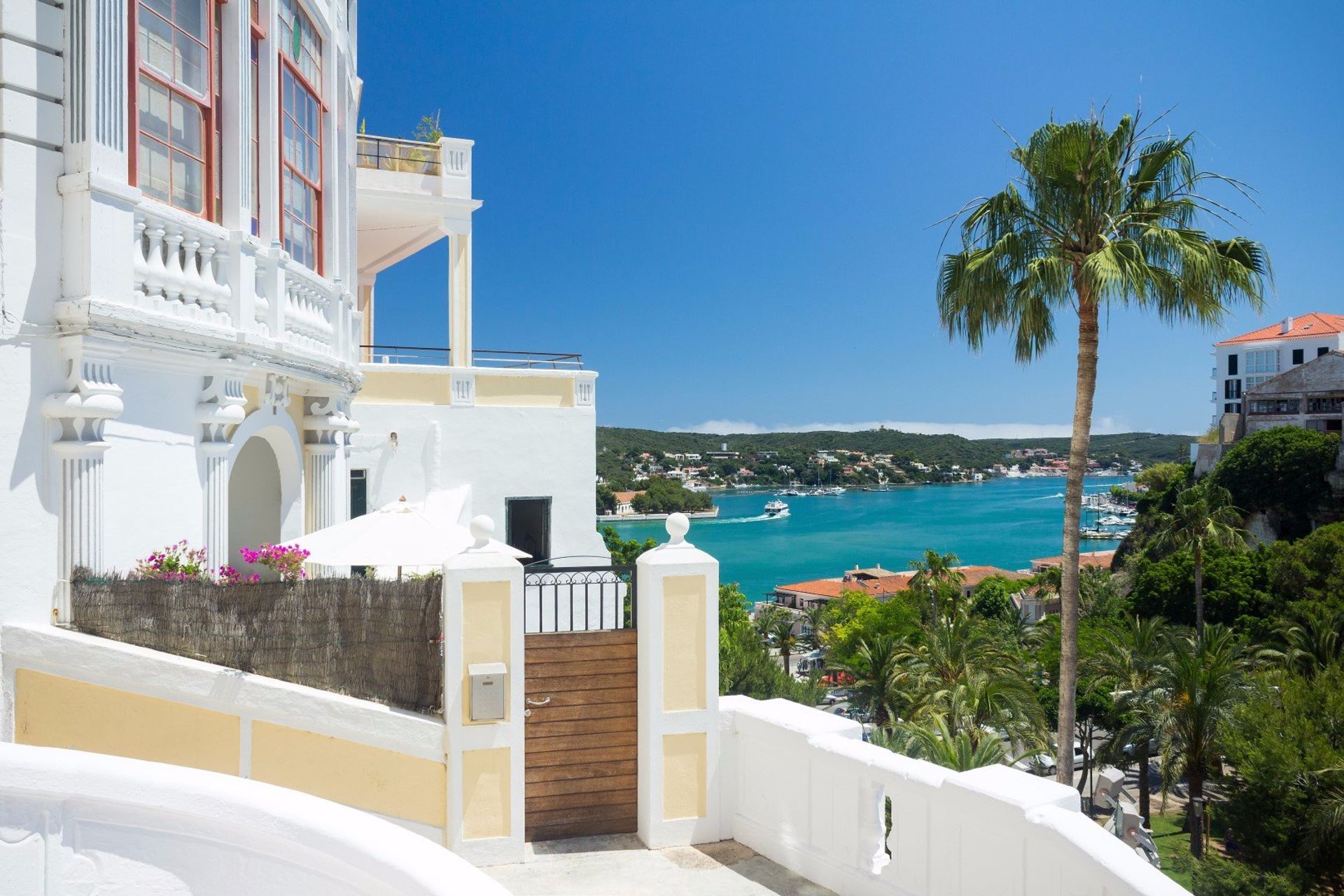 The natural harbour in Maó-Mahón, Menorca's capital