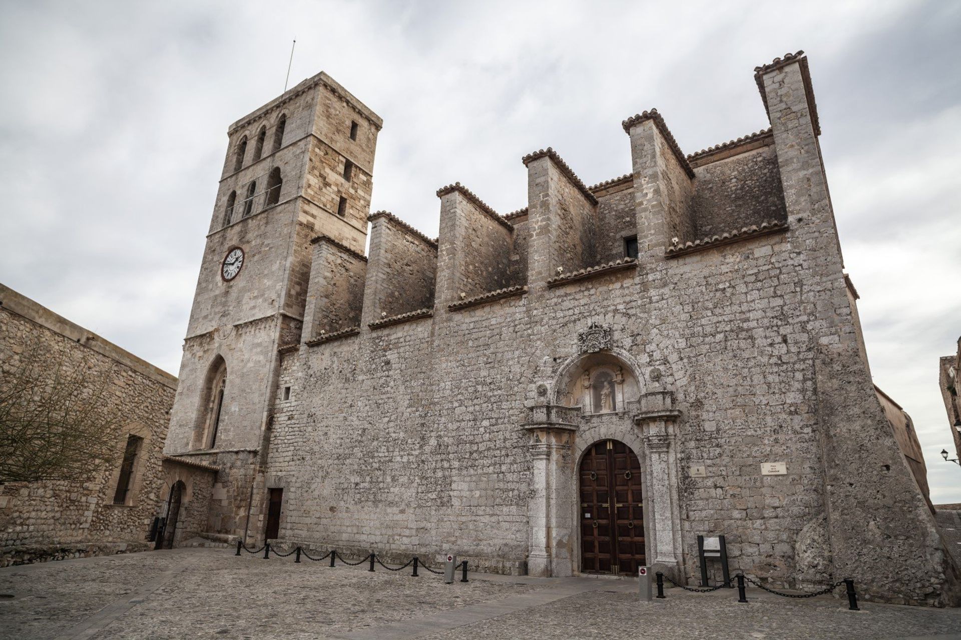 Cathedral of Ibiza, inside the walls of the old town, Eivissa