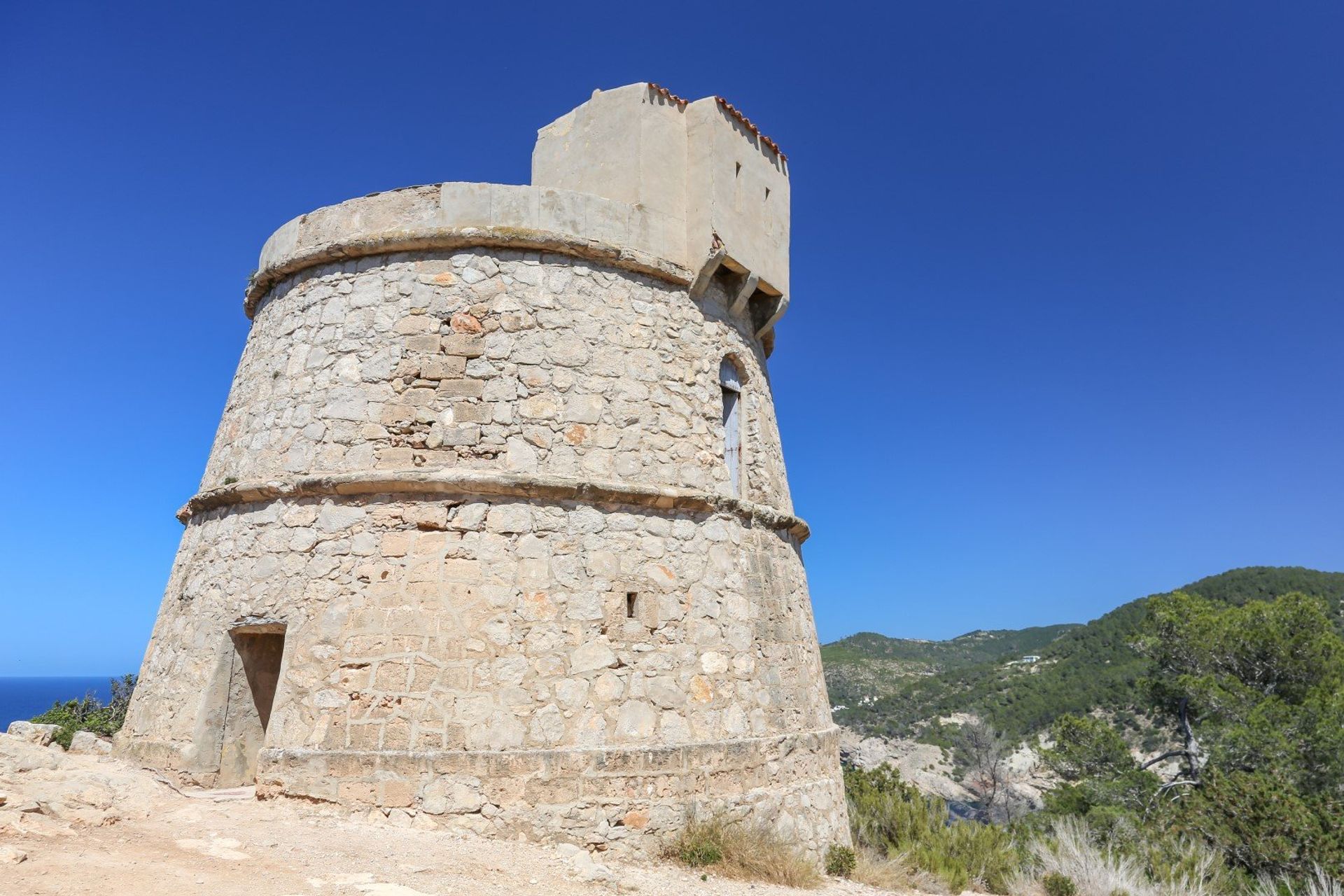 A watchful eye of Ibiza - Torre des Molar watch tower in Port Sant Miquel