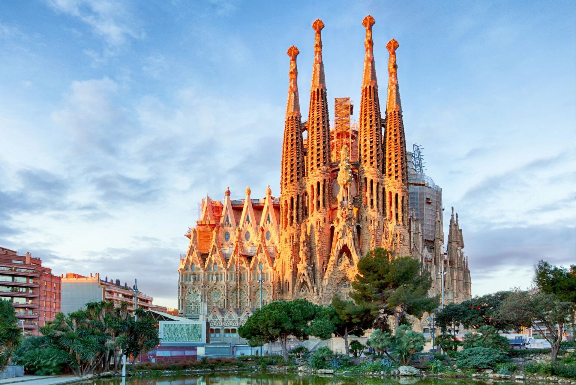 The largest unfinished Roman Catholic church in the world, Sagrada Família, designed by Gaudi