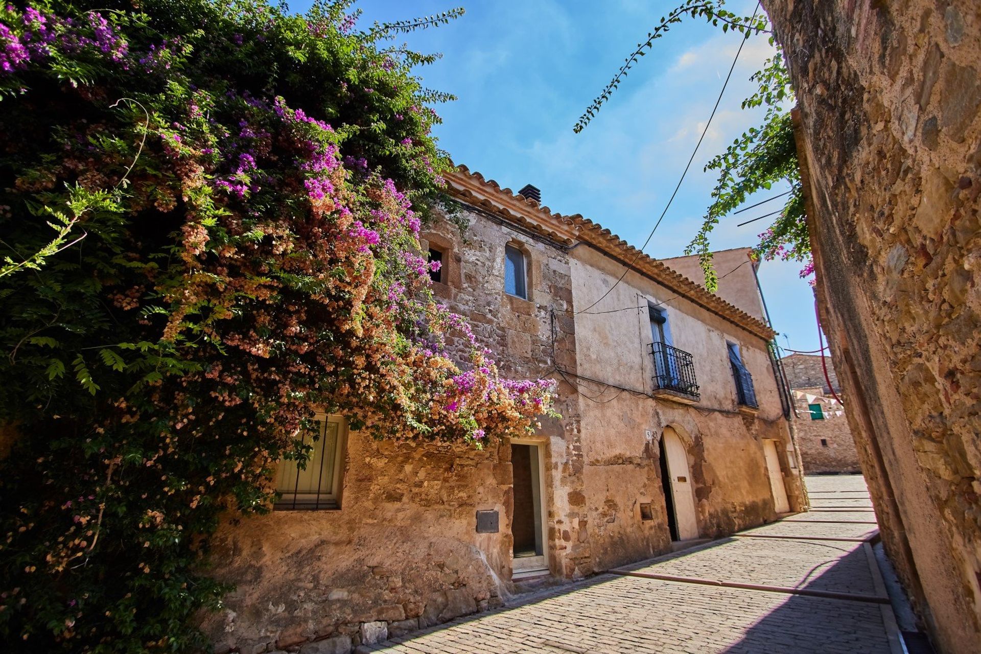 Ullastret village on the Bay of Empordà located some 5 km northeast of La Bisbal d'Empordà