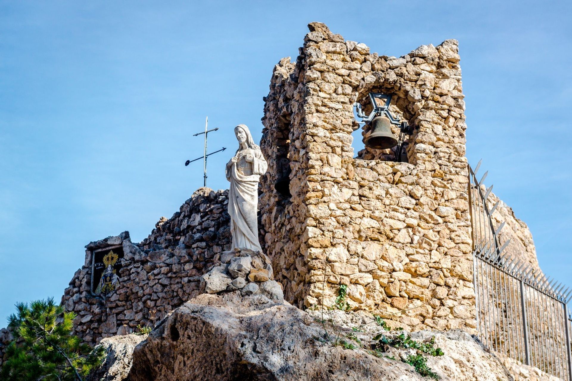 Sanctuary of the Virgin of the Rock, in the heart of Mijas, home to the image of the town's patron saint 