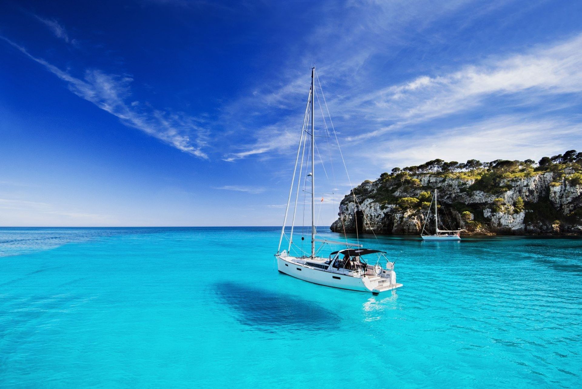 The crystal clear waters of Menorca