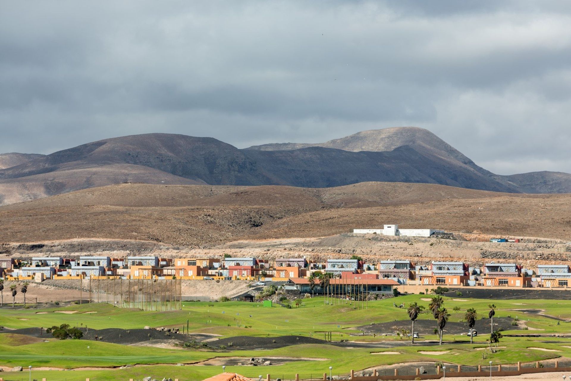 A golf course in Caleta de Fuste, on Fuerteventura's east coast