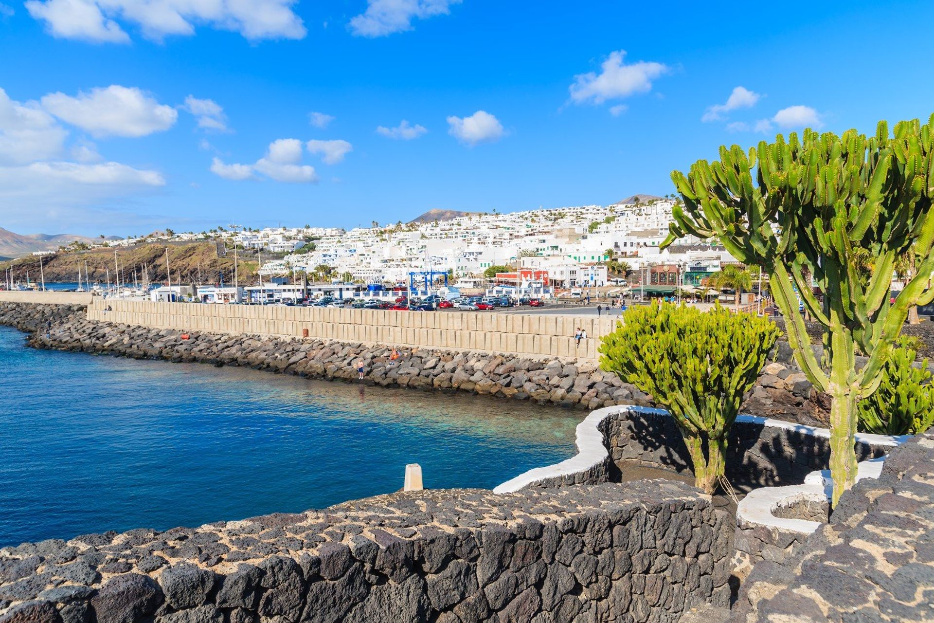 Puerto del Carmen's beach promenade is a 6km stretch that runs from the end of the runway at Matagorda to the main beach Playa Grande