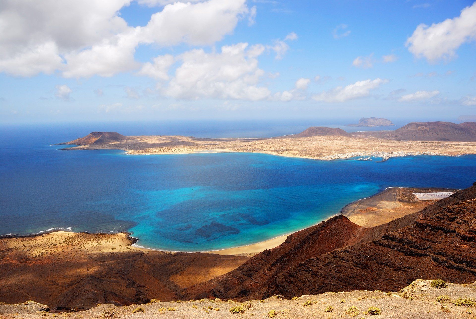 Graciosa island, as seen from Lanzarote