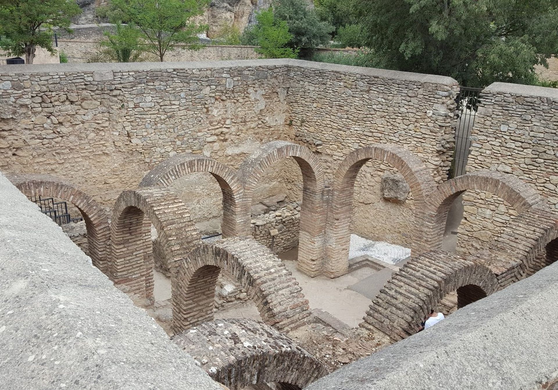 Remains of the Arab baths in Ronda