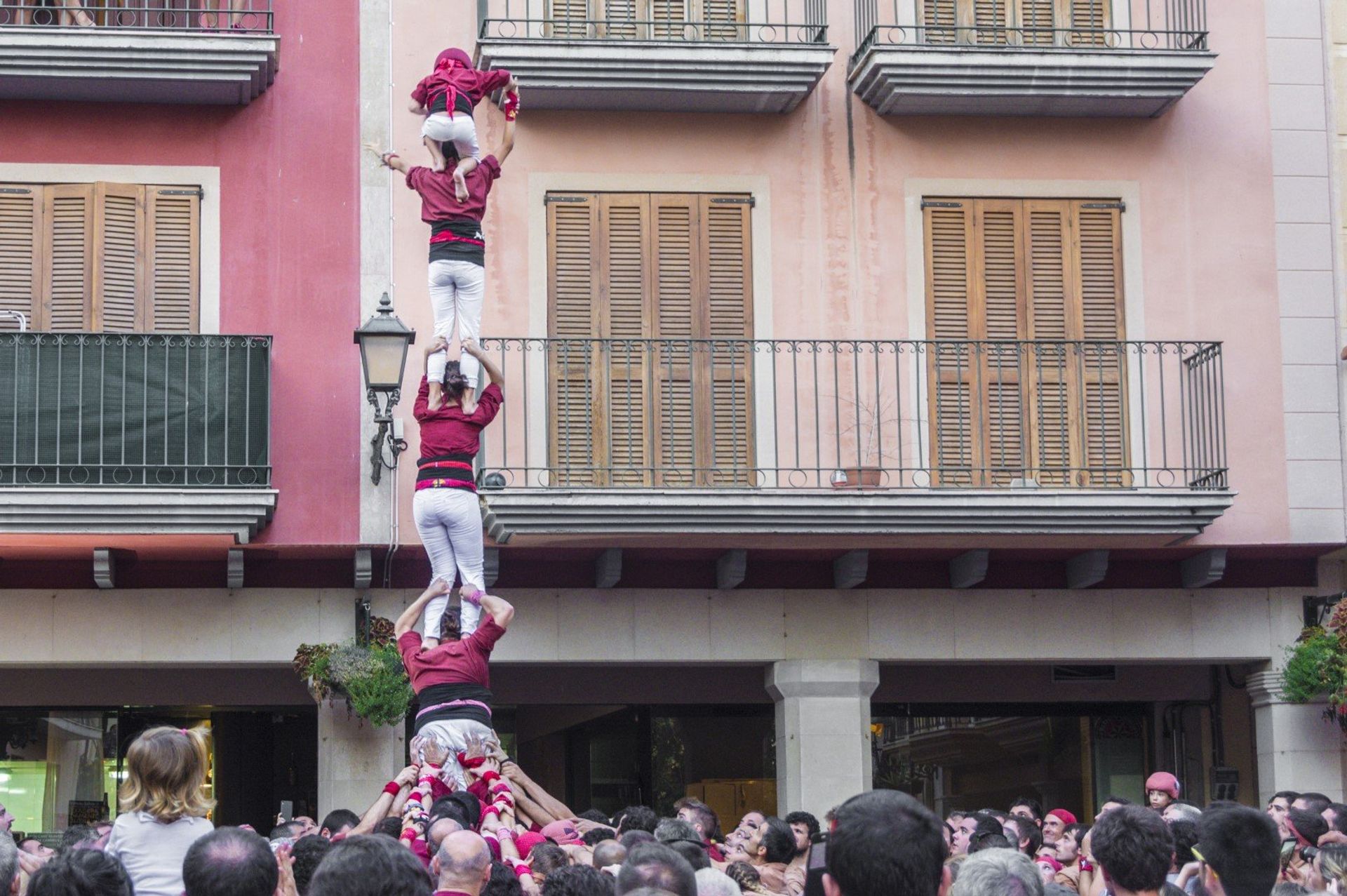 The festival of human towers or 'castellers'