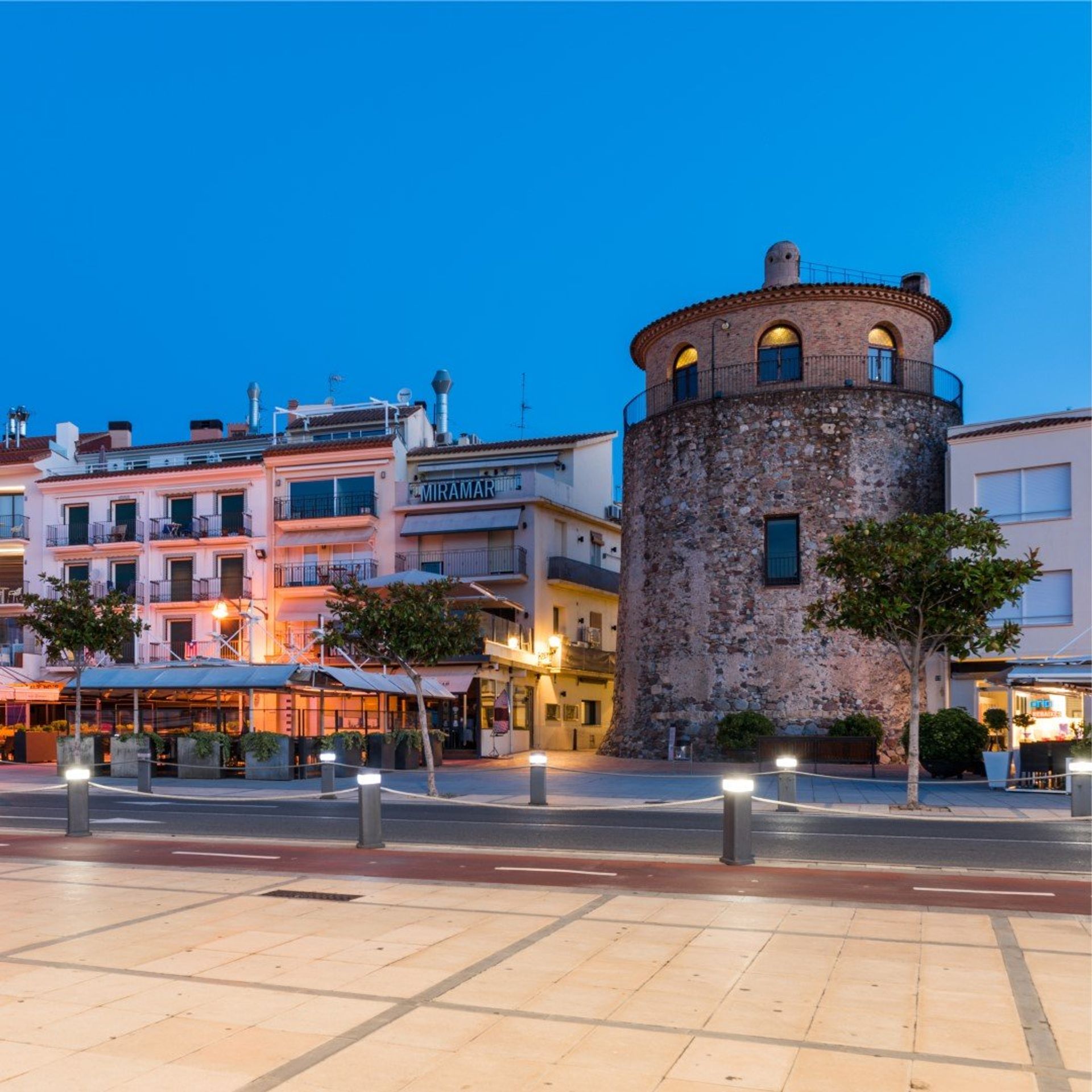 Cambrils 17th century port tower at the heart of the seafront is now a historical museum open to the public