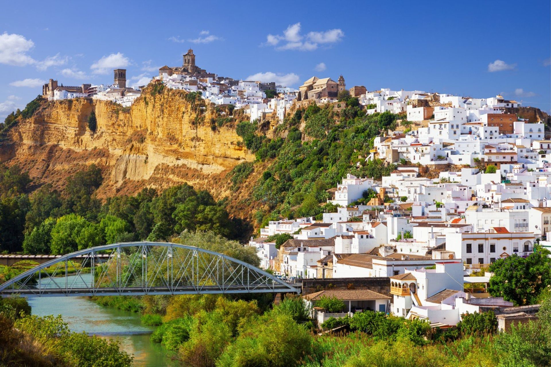 San Miguel Bridge across Guadalete River, in the town of Arcos de la Fontera