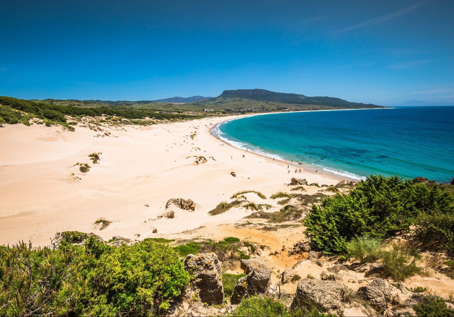 The golden sand dunes of Bolonia beach, southern Cadiz