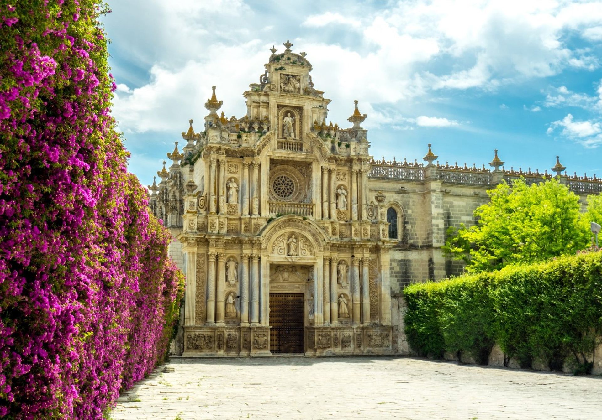 Cartuja de Santa María monastery, which can be reached by walking from Medina Sidonia avenue to the southeast from Jerez