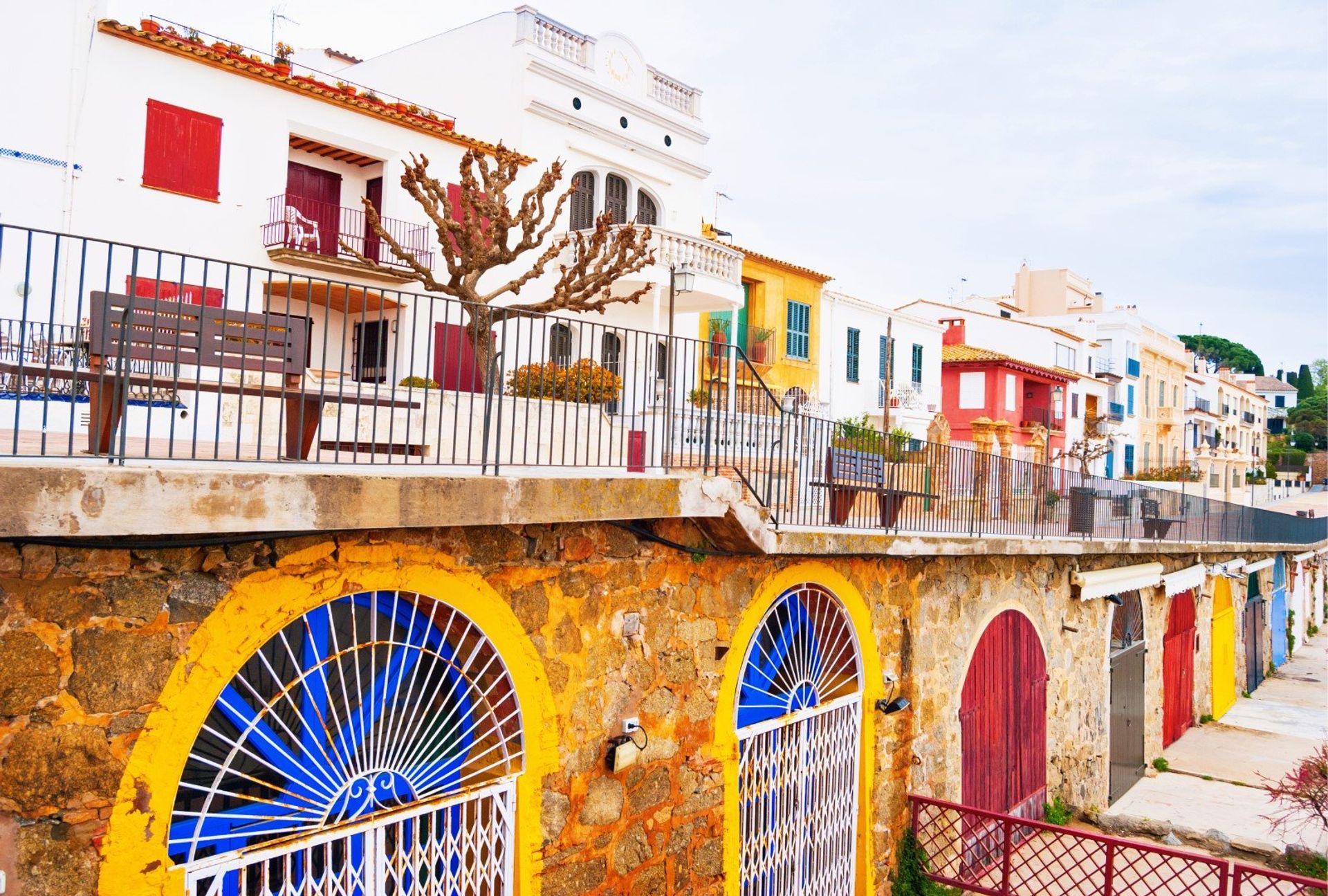 Postcard perfect! Colourful Mediterranean architecture unspoiled by tourism