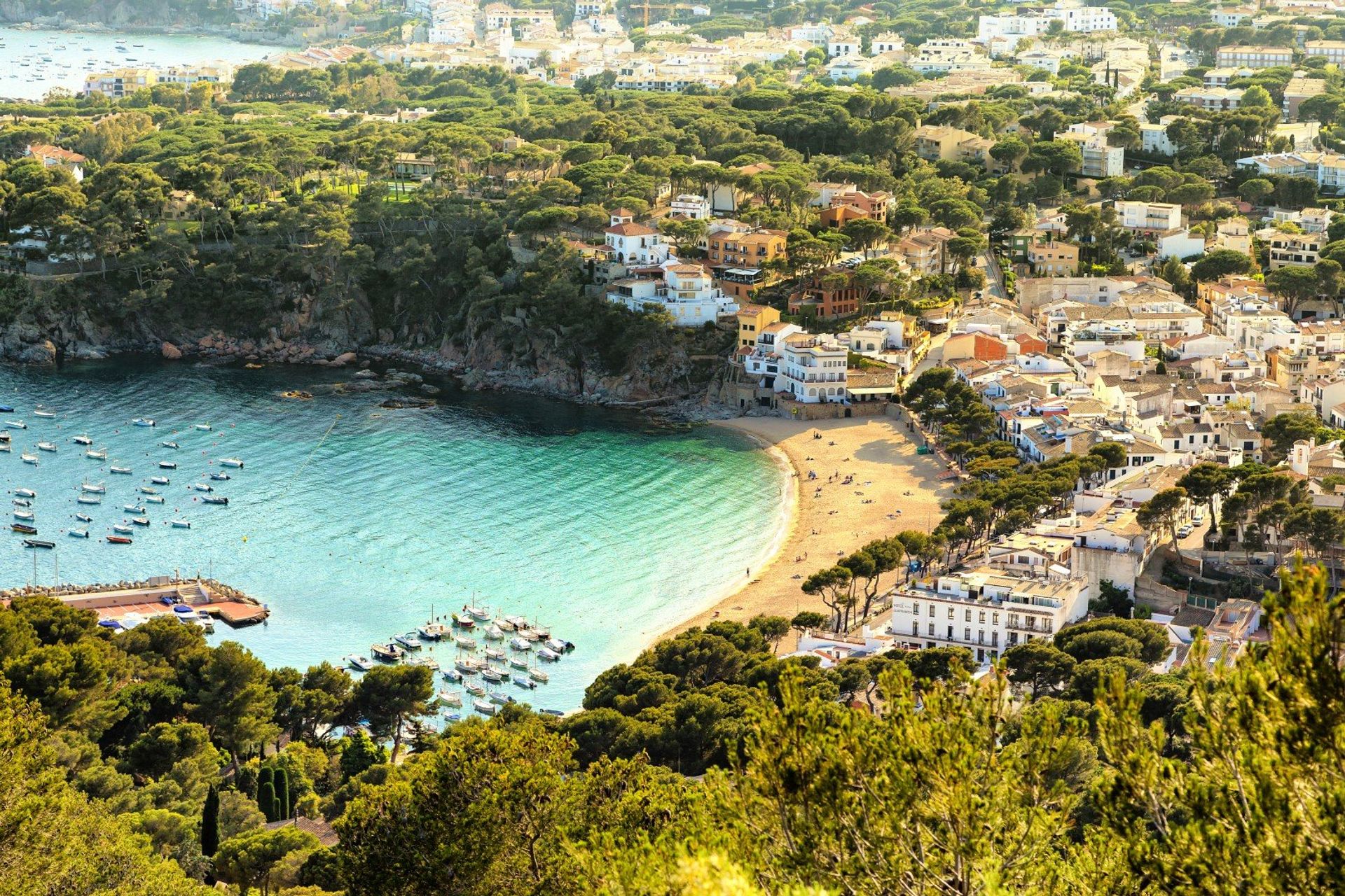 Llafranc, one of the three coastal towns belonging to Palafrugell