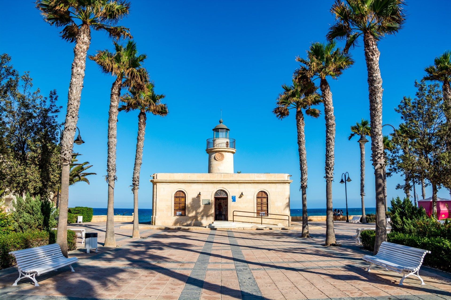 Roguetas de Mar's lighthouse remains as a symbol of the town and reminder of its fishing village past