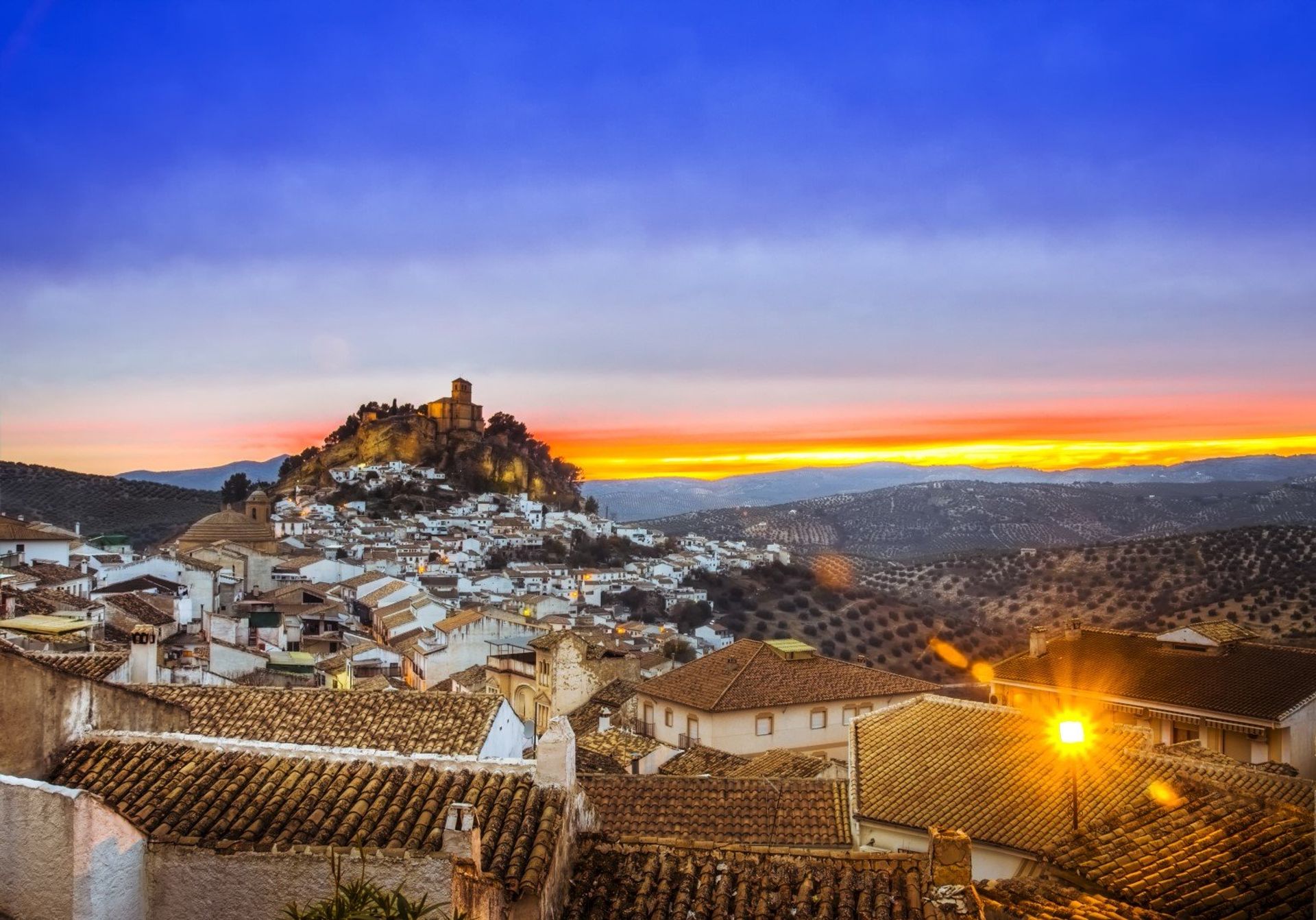 Beyond the rolling hills of Granada lie many picturesque white villages, or 'pueblo blancos'