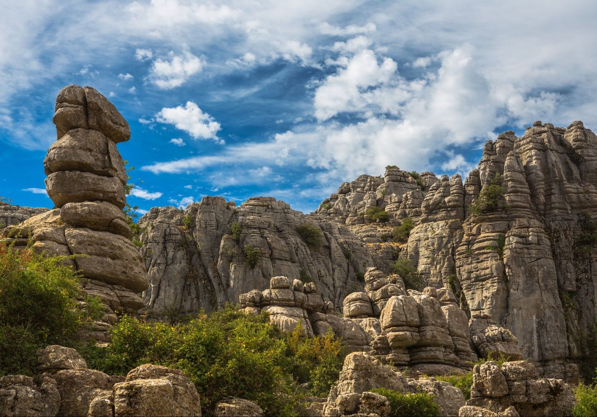 El Torcal De Antequera park in Málaga is a UNESCO World Heritage Site