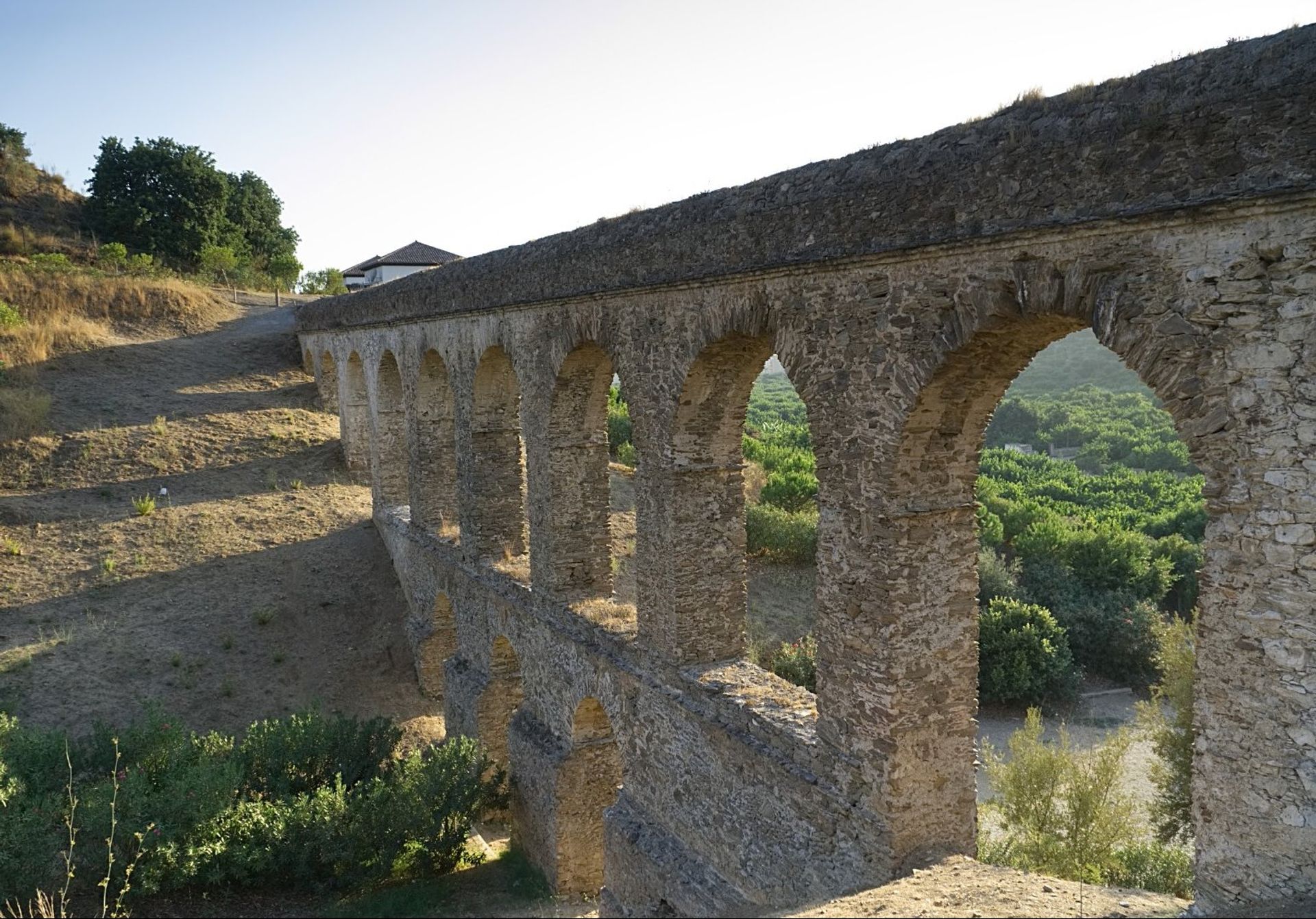 The Roman aquaduct stretches from the river Verde to river Seco in Almunecar