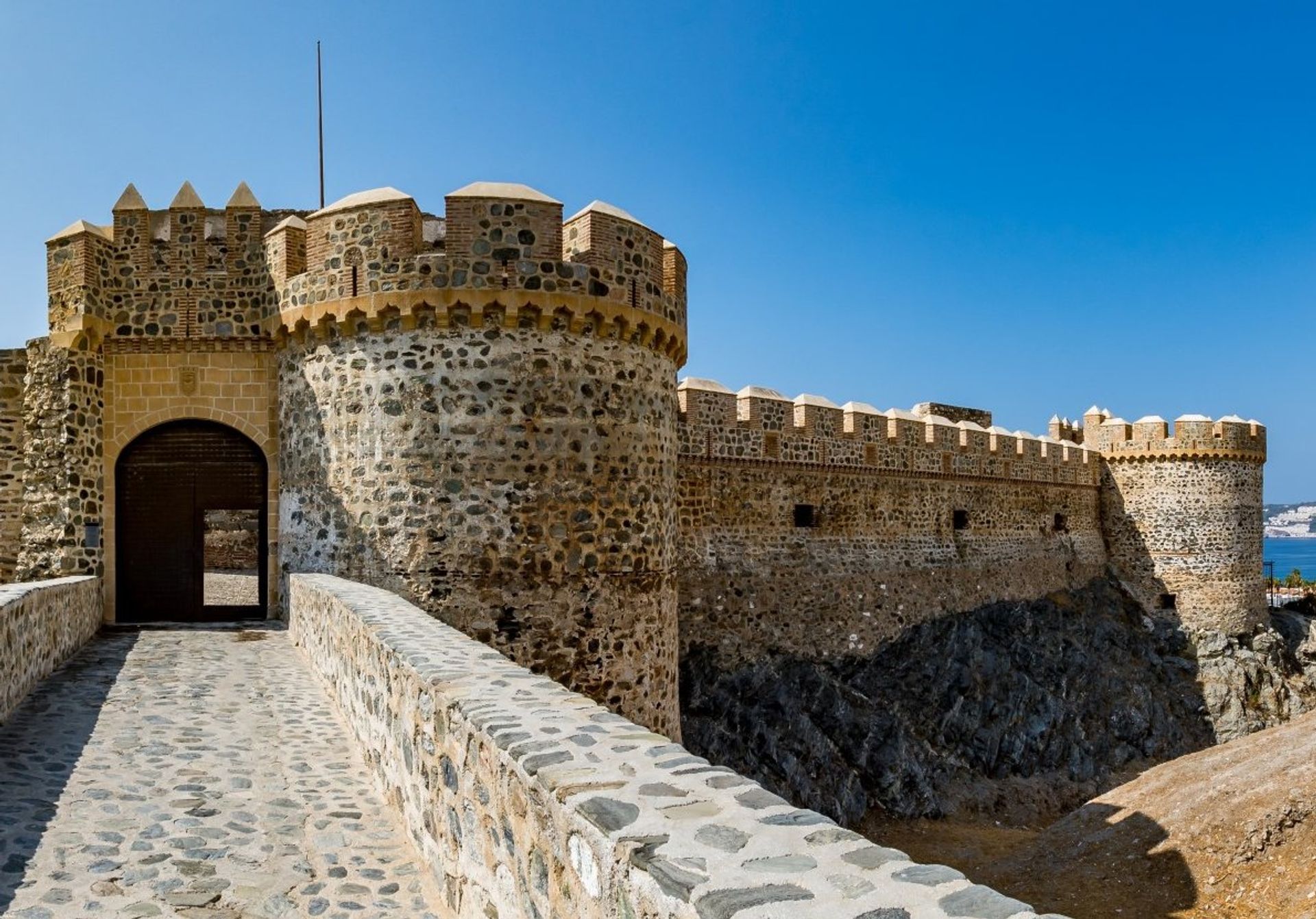 The Castle of San Miguel perched above Almunecar was constructed during the 1st century BC, reconstructed by the Moors centuries later