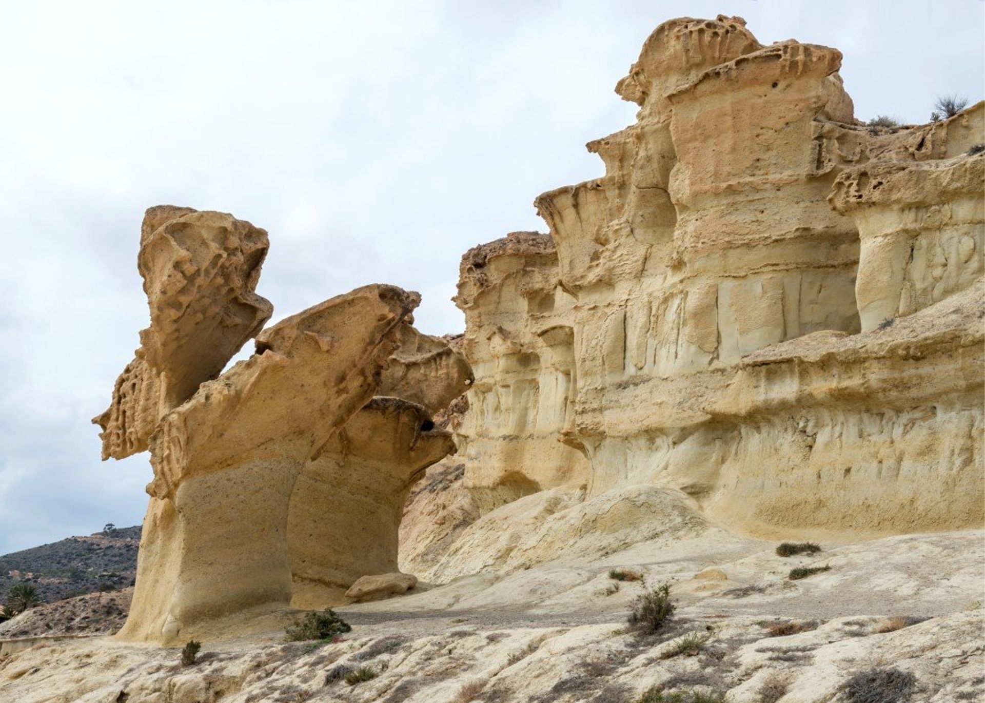 Las Gredas de Bolnuevo are beautiful formations of sandstone eroded over time