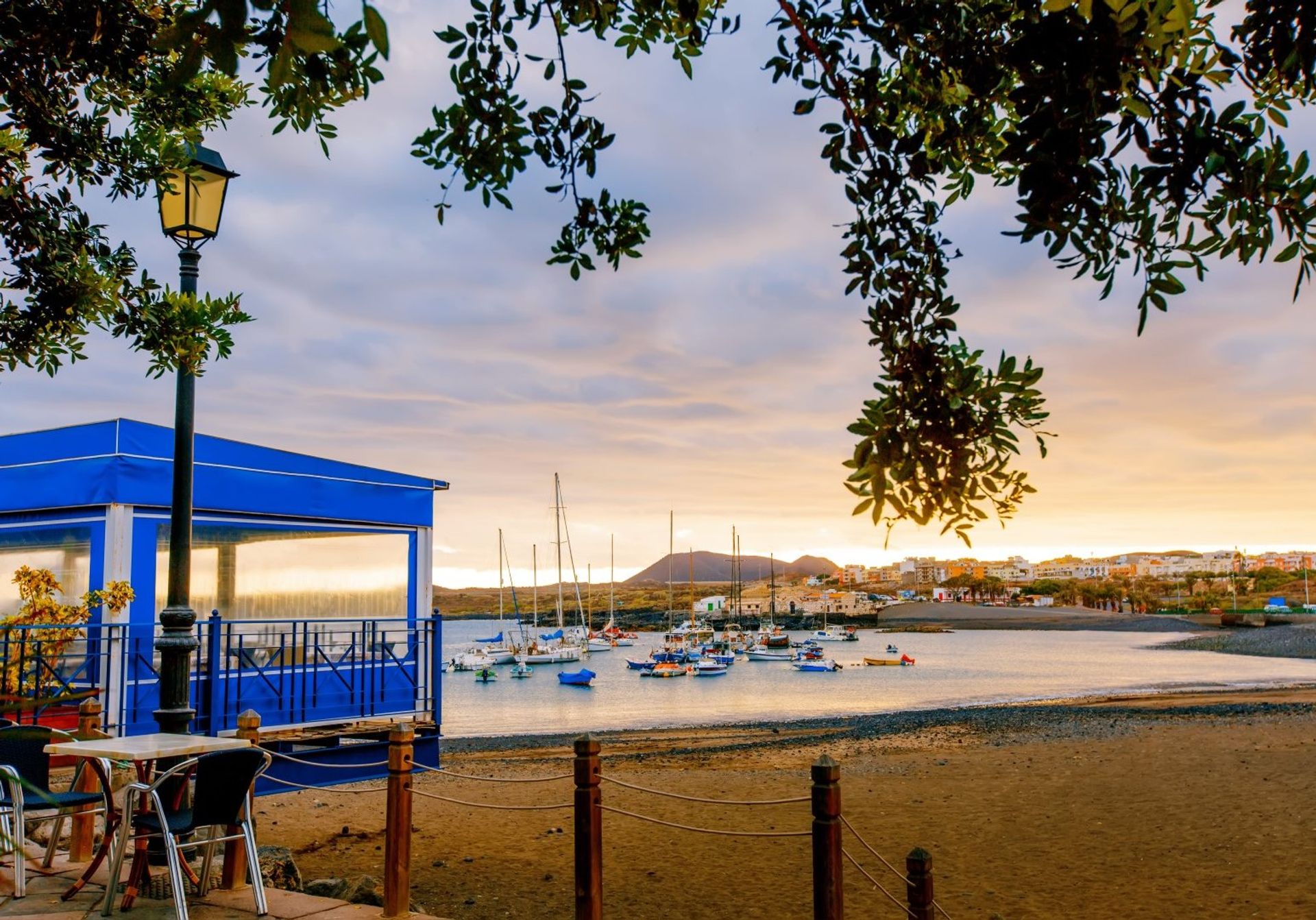 Las Galletas is some 20 minutes from Arona, dotted with lovely cafes fronting the coast