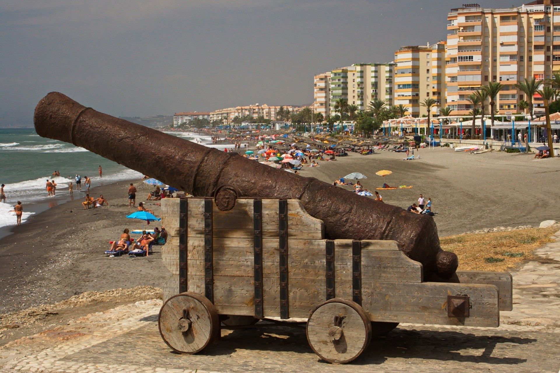 Take a stroll down Torrox Costa's vast beach promenade, home to a Roman cannon; a reminder of its interesting history