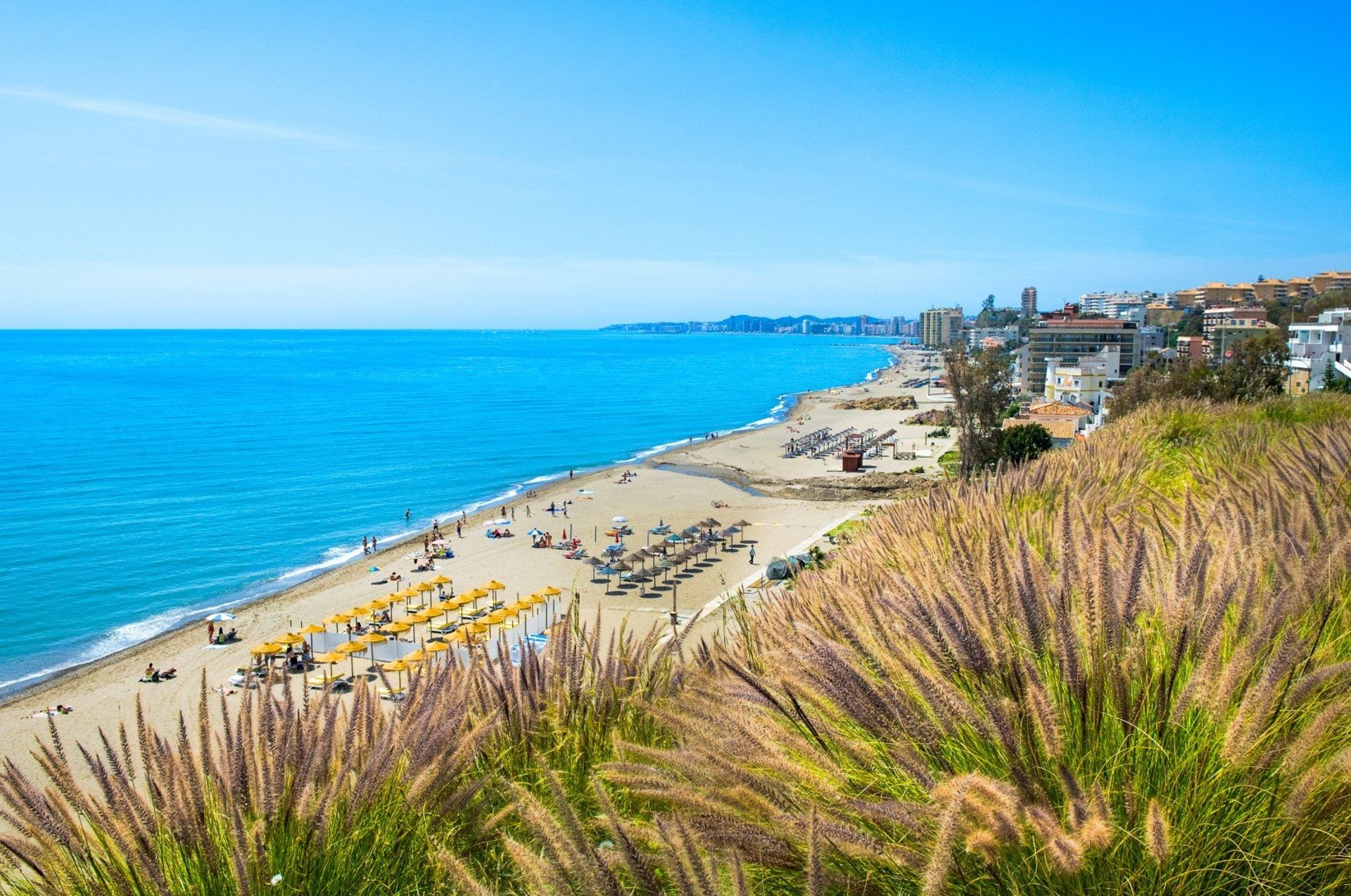 Find your own little slice of coastal heaven on vast, golden sand Carvajal beach