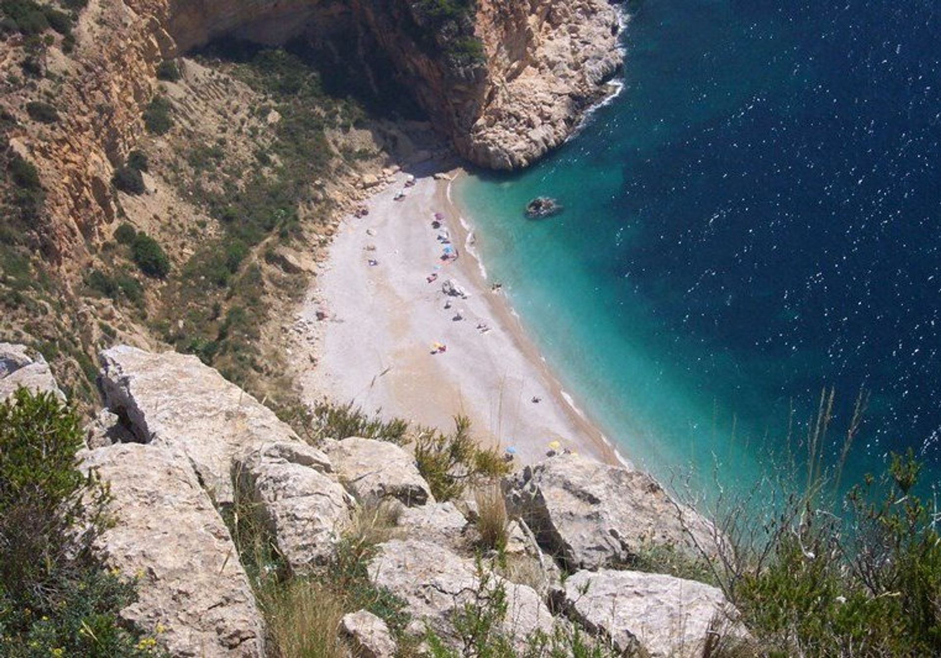 The beautiful natural beaches here are a mixture of rocky coast and fine white pebbles