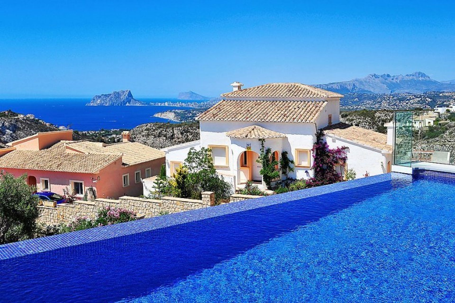 Stay in one of our villas and enjoy fantastic panoramic views of the Mediterranean from your own private pool