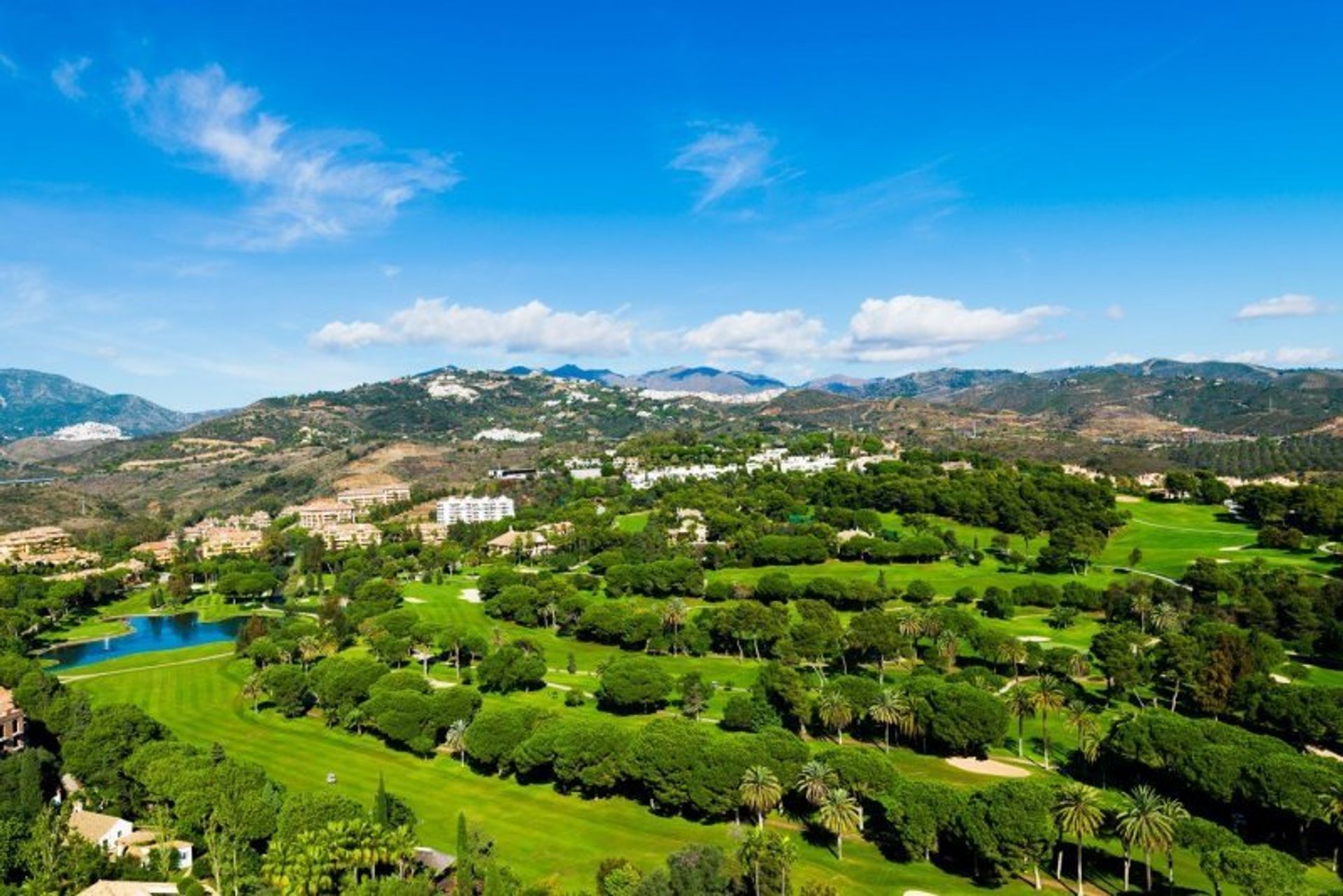Take in sweeping views of the lush green landscape surrounding luxurious Marbella