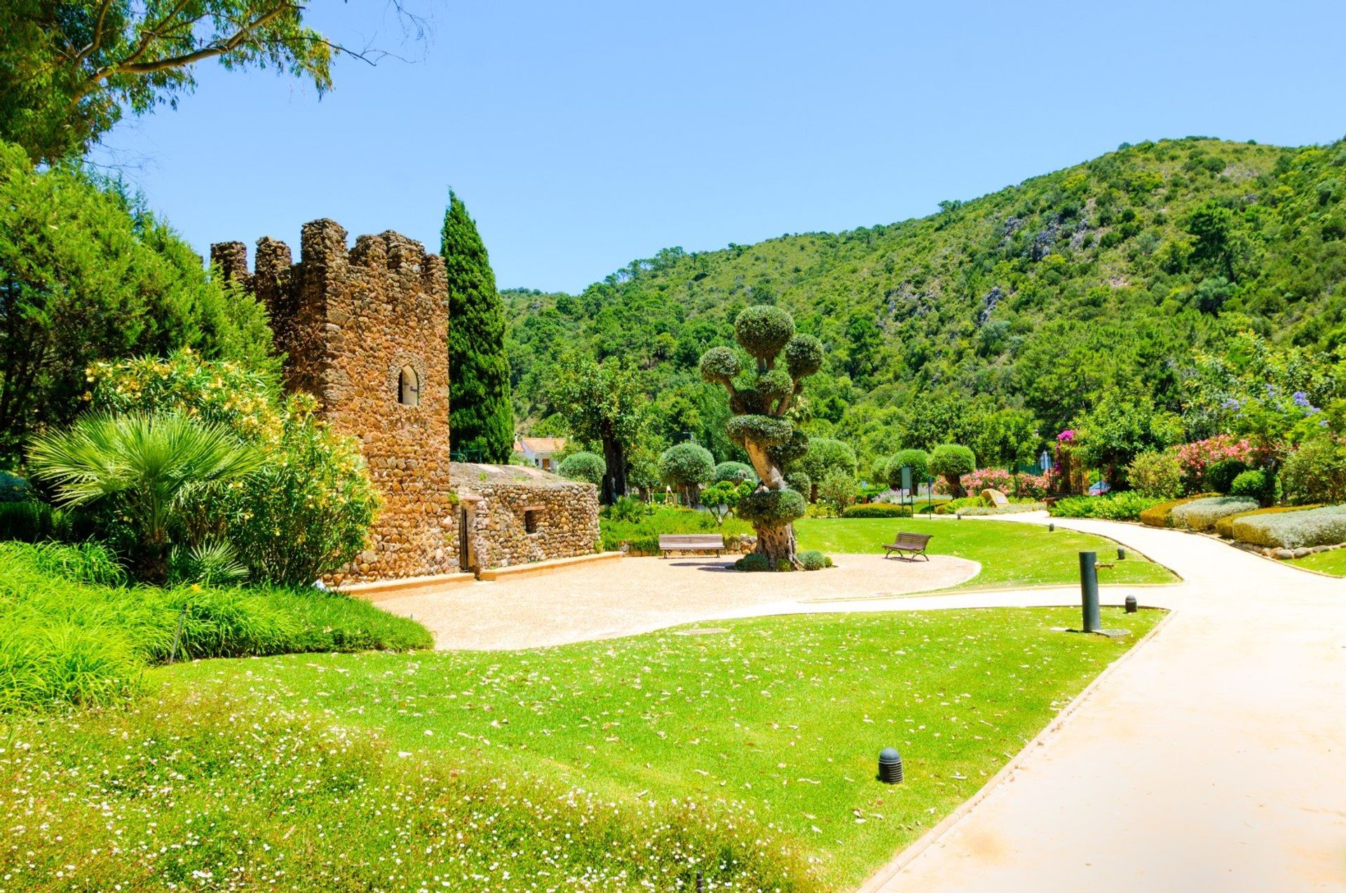 11th century Montemayor Castle boasts scenic views of the surrounding countryside from the top