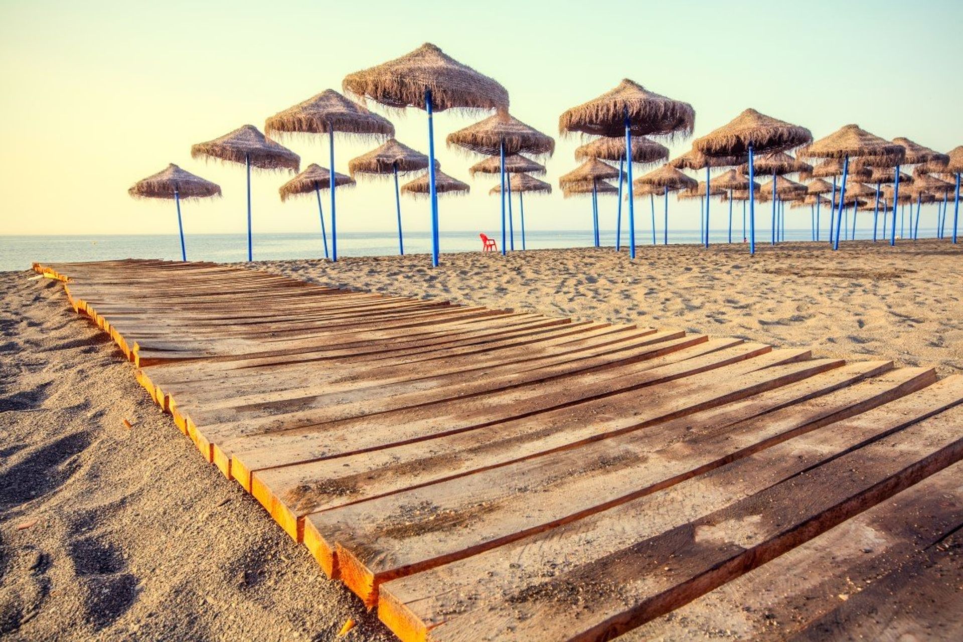 Torre del Mar beach is family-friendly with plenty of facilities and a children's play area