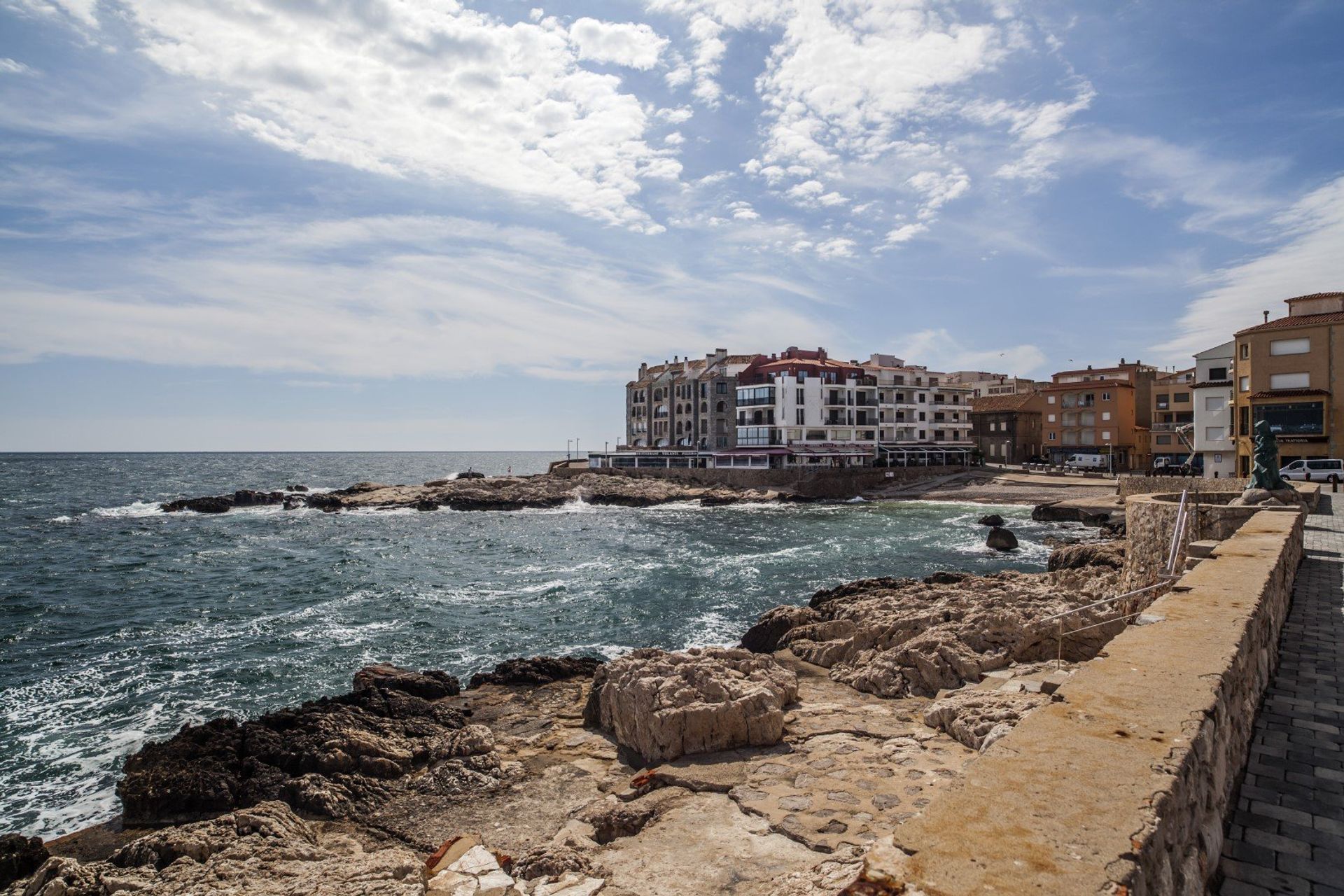 After a long day on the beach, cool off with a relaxing stroll down L'Escala's beach promenade
