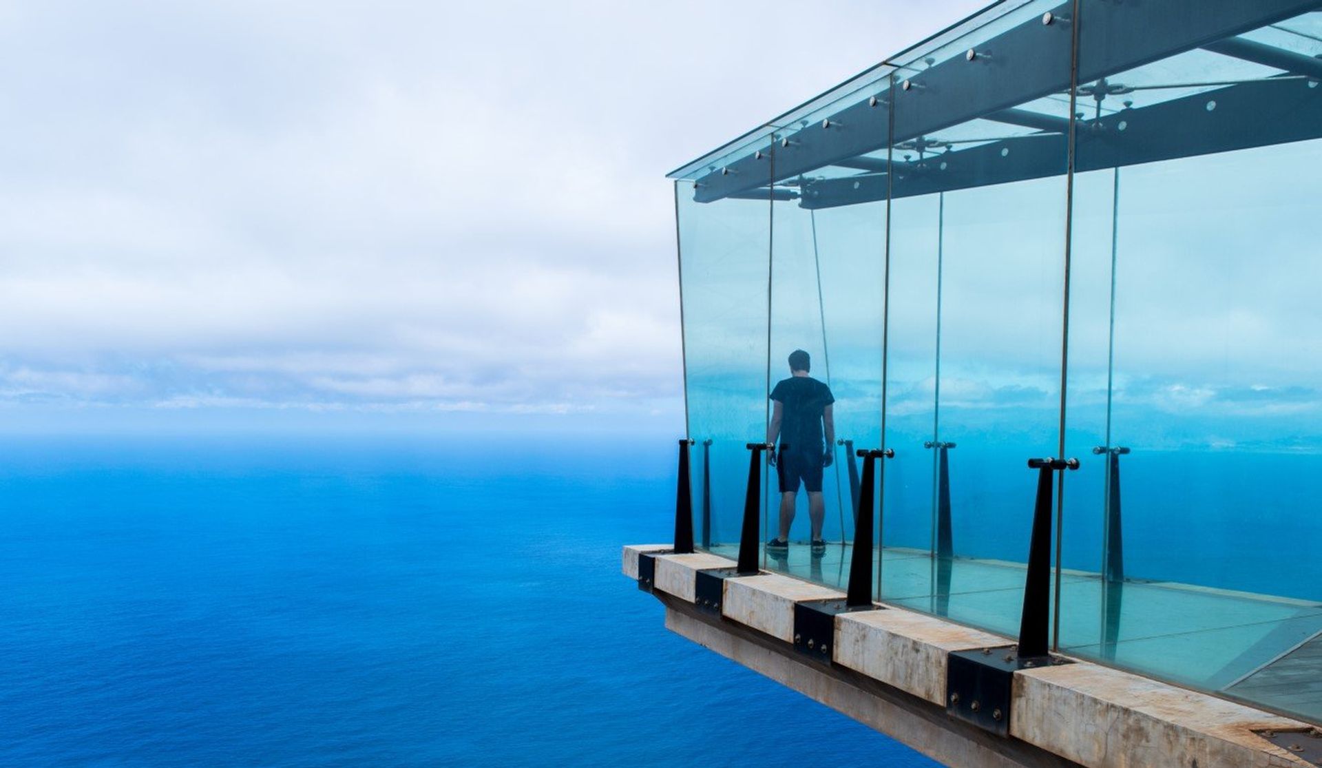 A window to the ocean! The Mirador de Abrante has a glass floor and is a definite attraction to tick off the list!