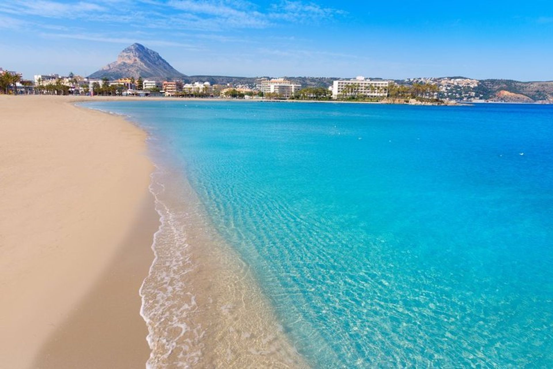 Playa de Arenal in Javea - Alicante, Spain's Costa Blanca