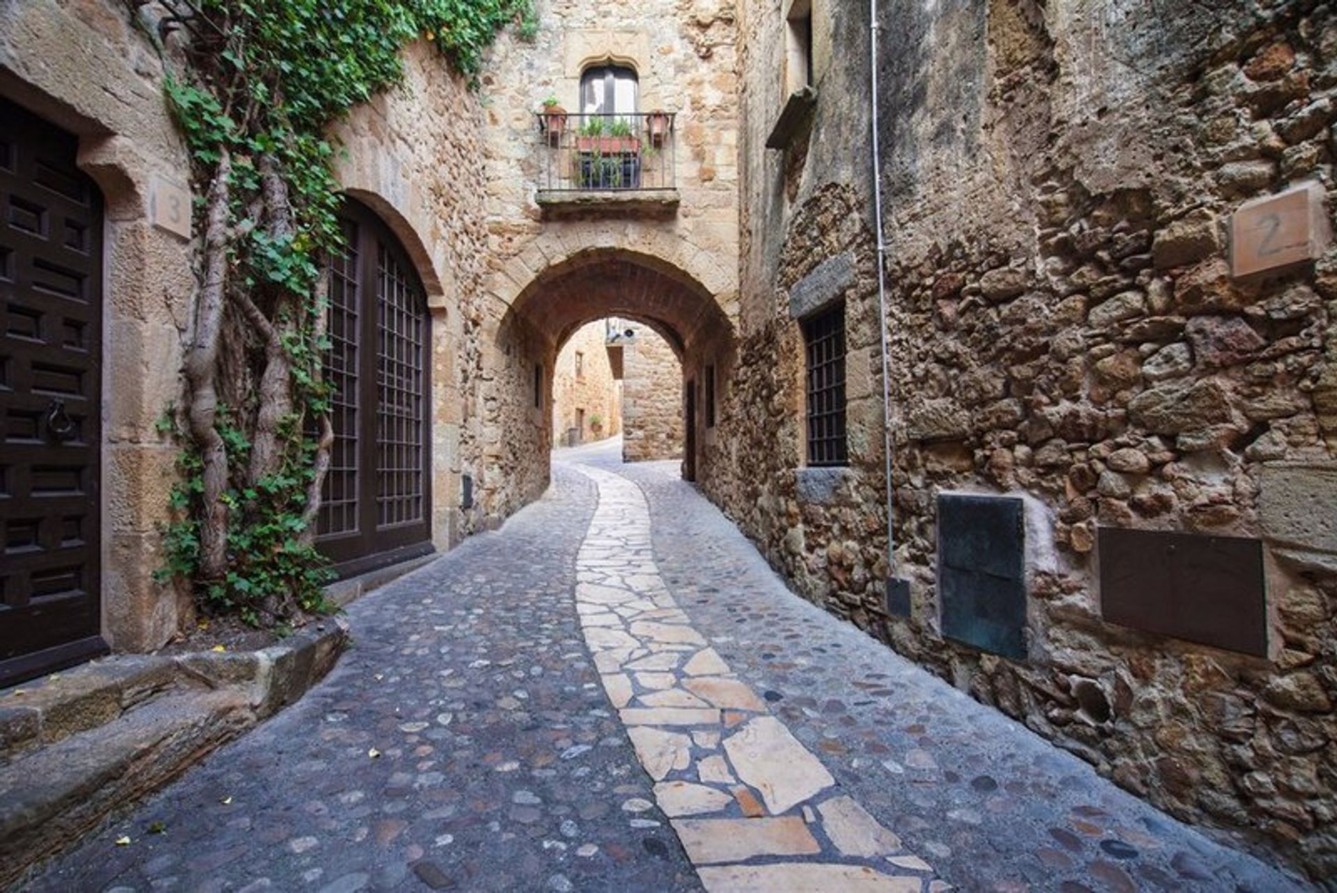Passageway in the Old Town in Pals, Girona - Costa Brava