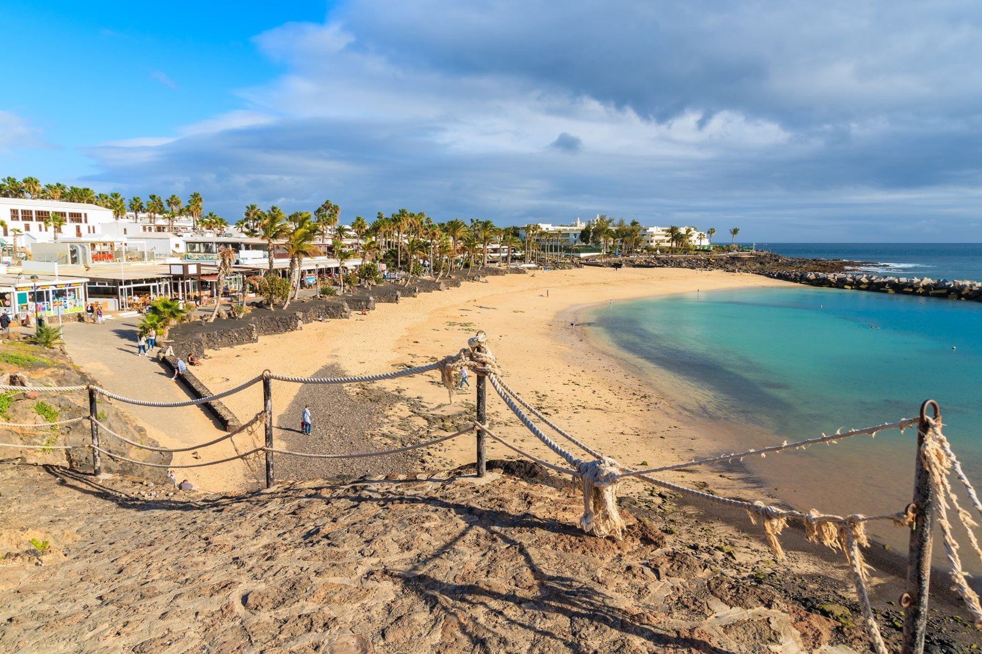 Unwind away from the busy crowds of Playa Flamingo, a few minutes' drive west of Playa Blanca