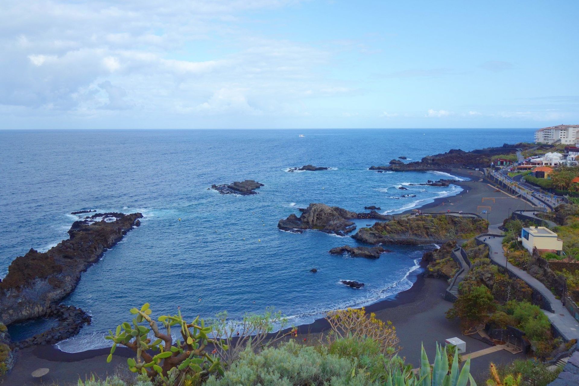 Boasting otherwordly black sand, find your own slice of paradise on Los Cancajos beach