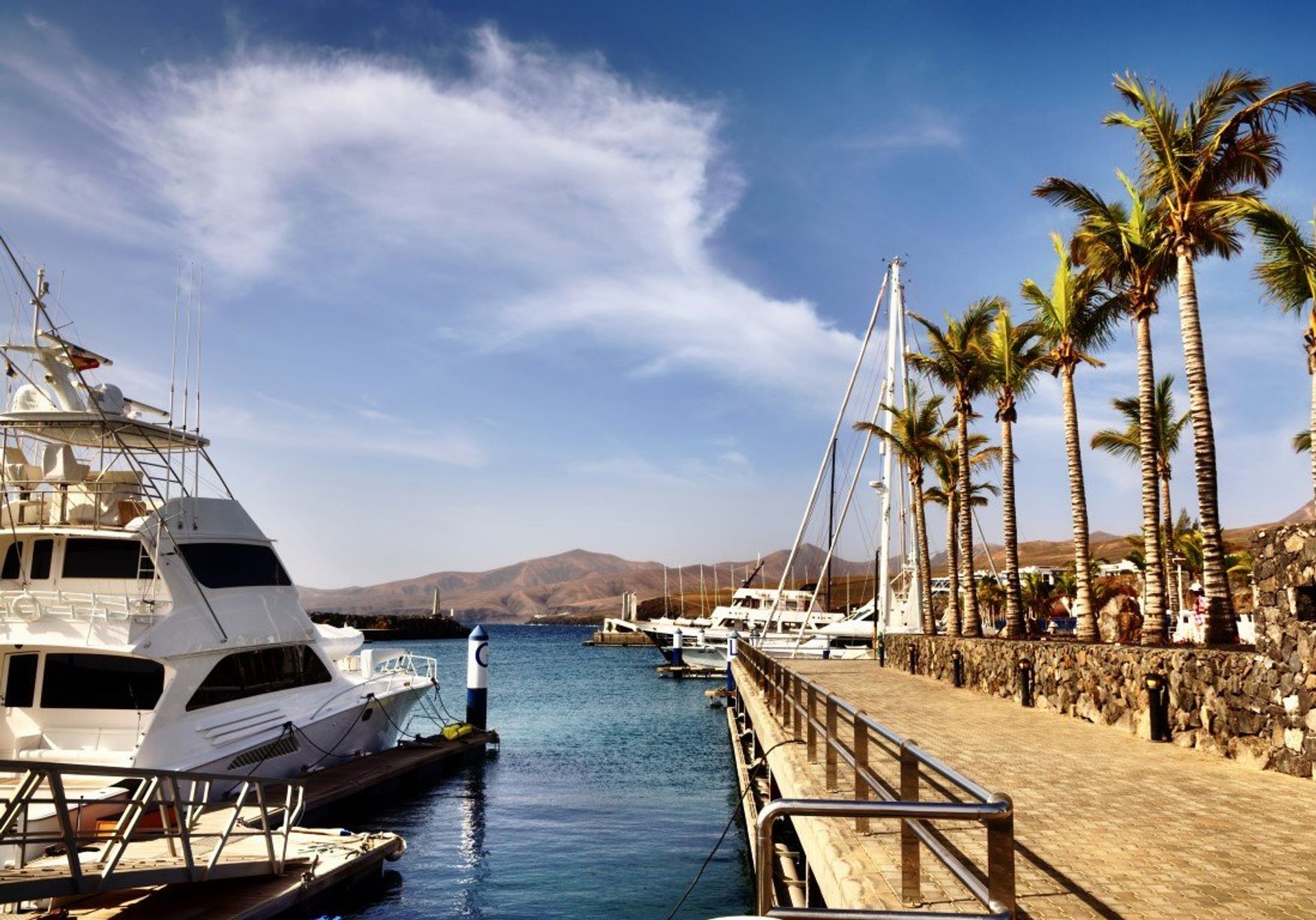 Watch the world go by at Puerto Calero's luxury marina