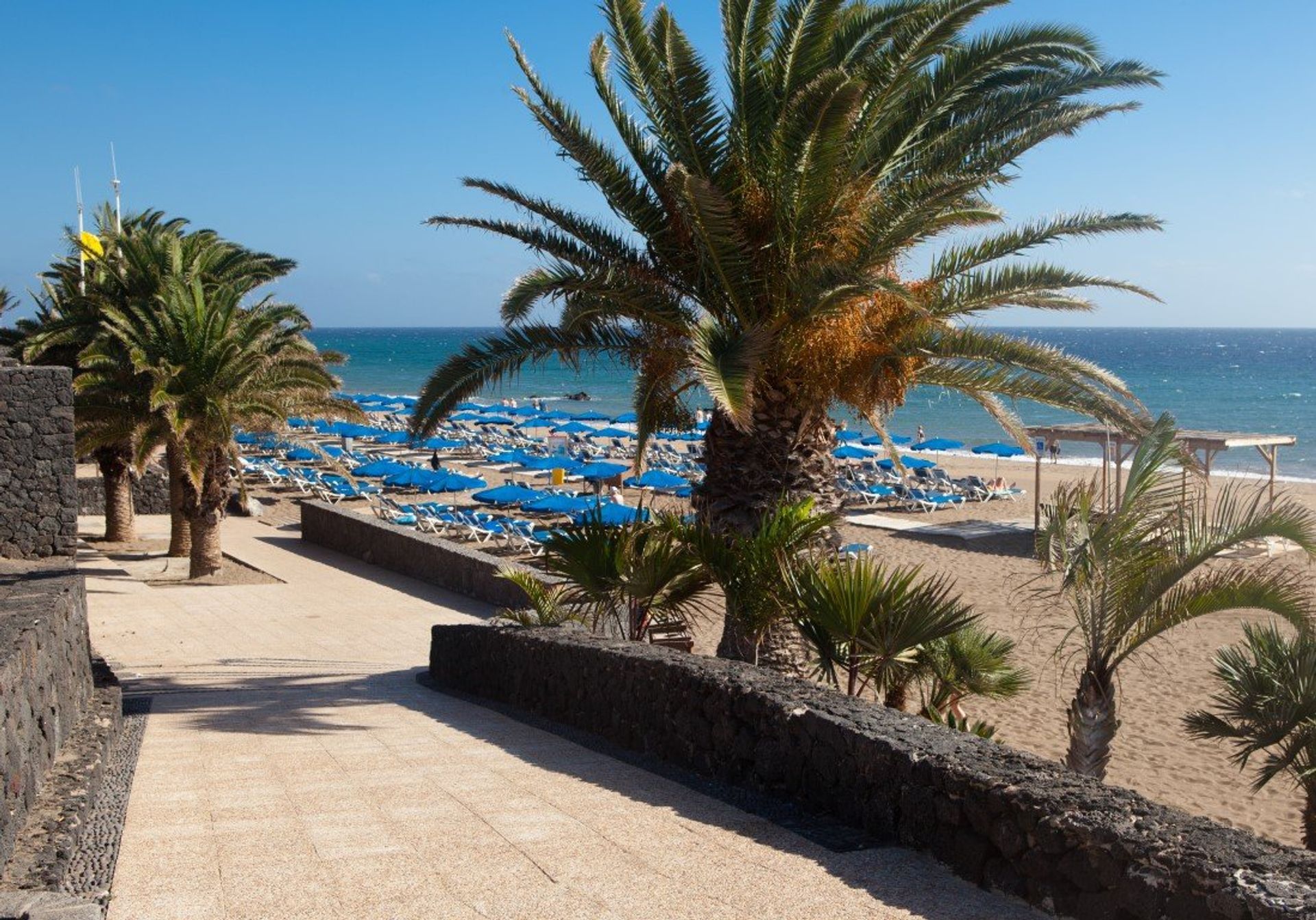 The lively beach resort of Puerto del Carmen is just a few km away by car