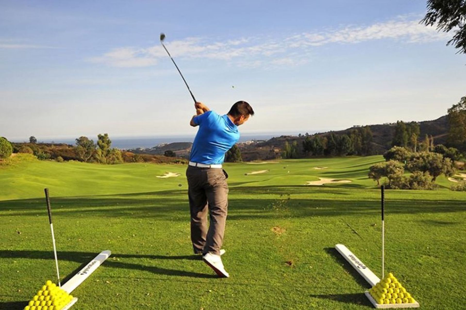 The resort's golf academy is the perfect place for beginners to practice