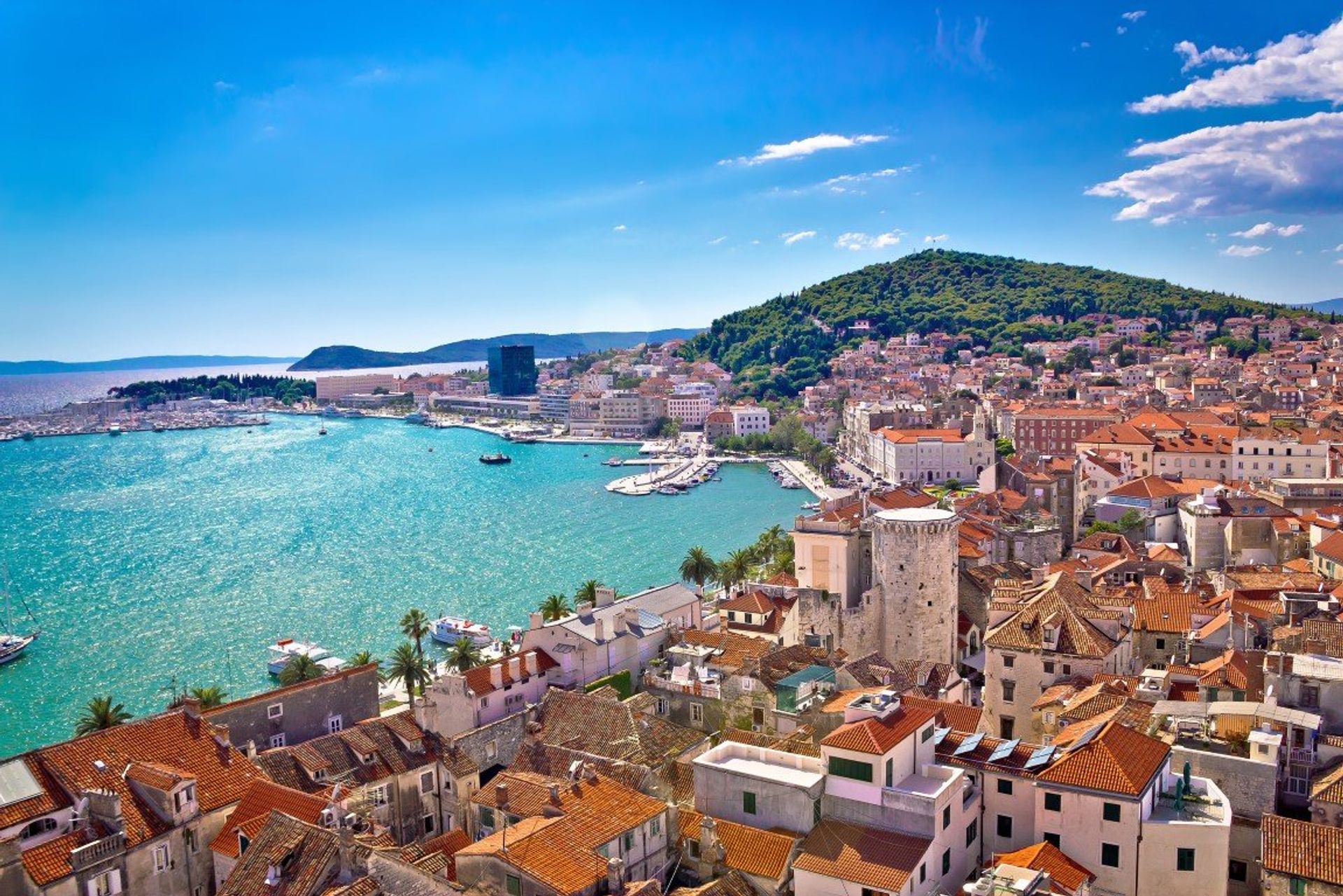 Take a short stroll from Split's old town to Marjan Hill, boasting excellent coastal views