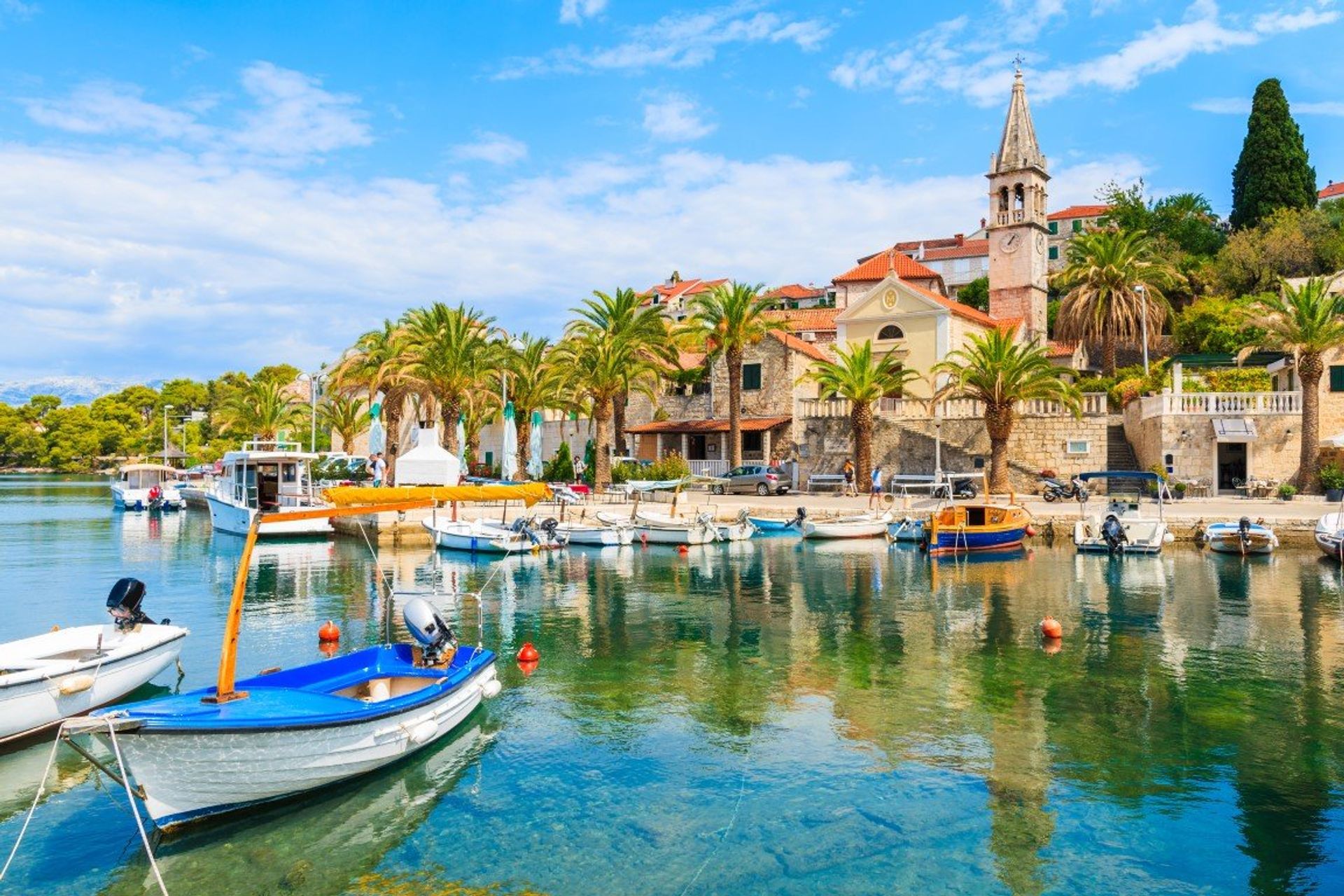 Splitska is a beautiful ancient, palm-lined village on the island of Brac